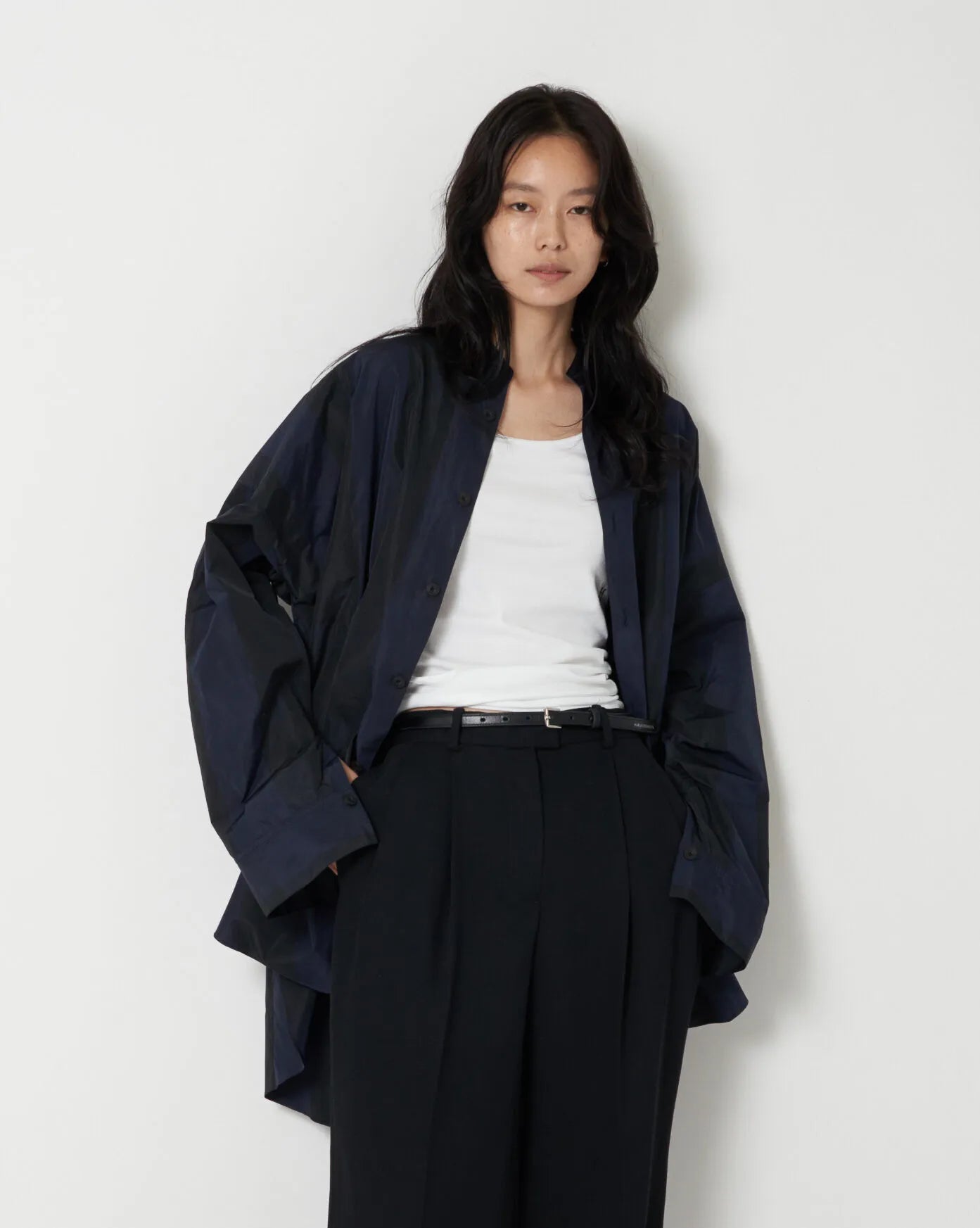 JASLYN - PLAID TAFFETA VOLUMINOUS SHIRT