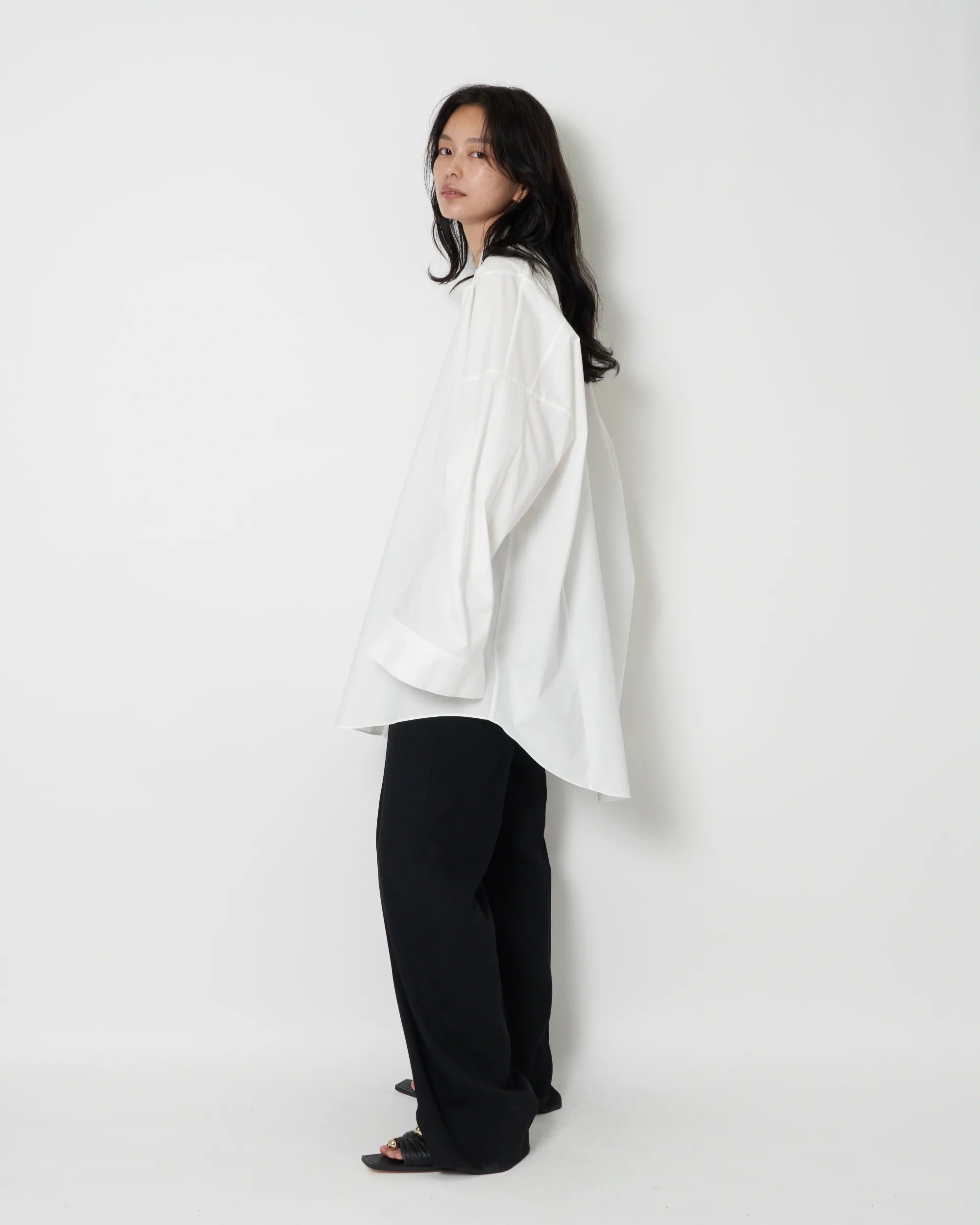 JASLYN - COTTON POPLIN VOLUMINOUS SHIRT