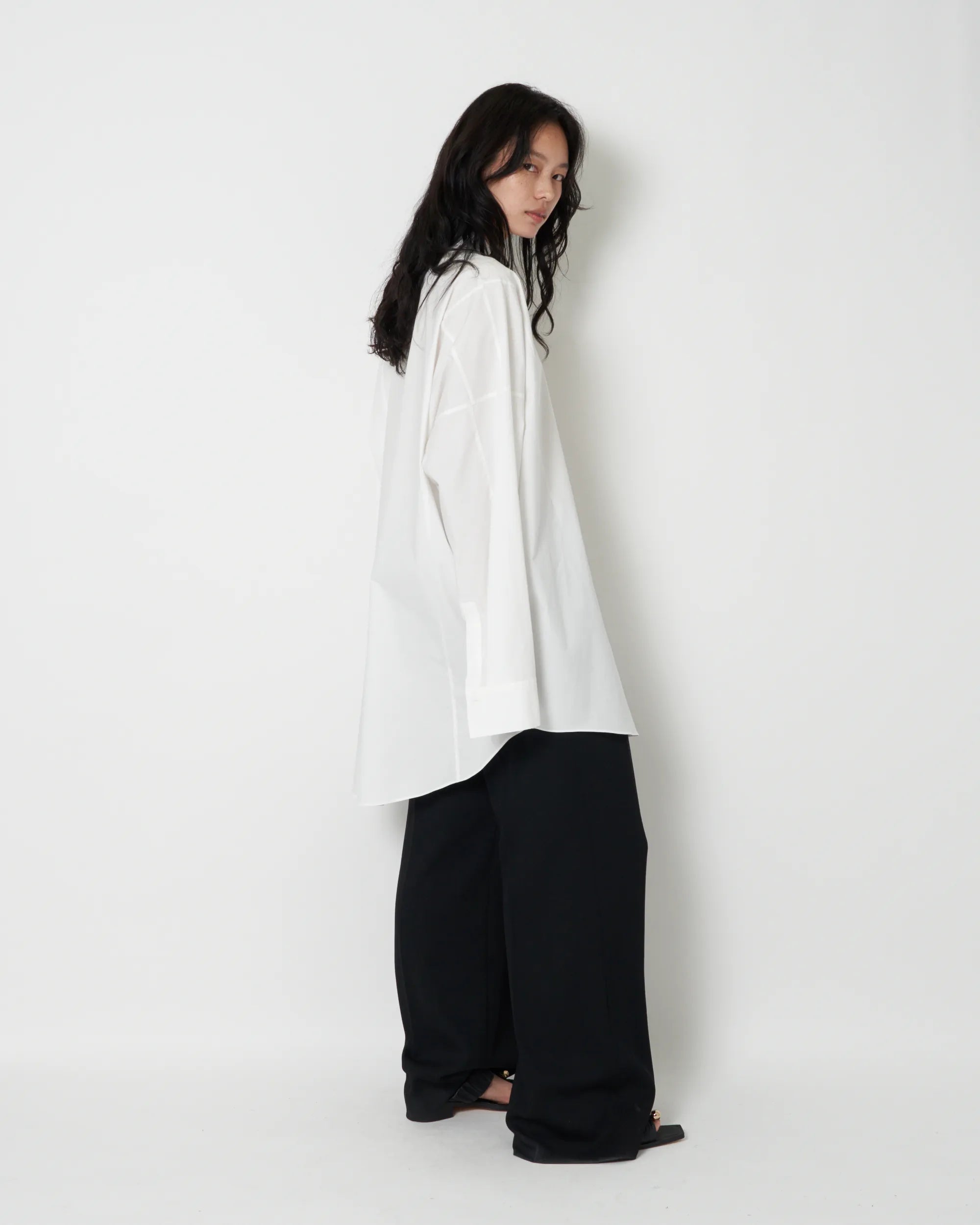 JASLYN - COTTON POPLIN VOLUMINOUS SHIRT