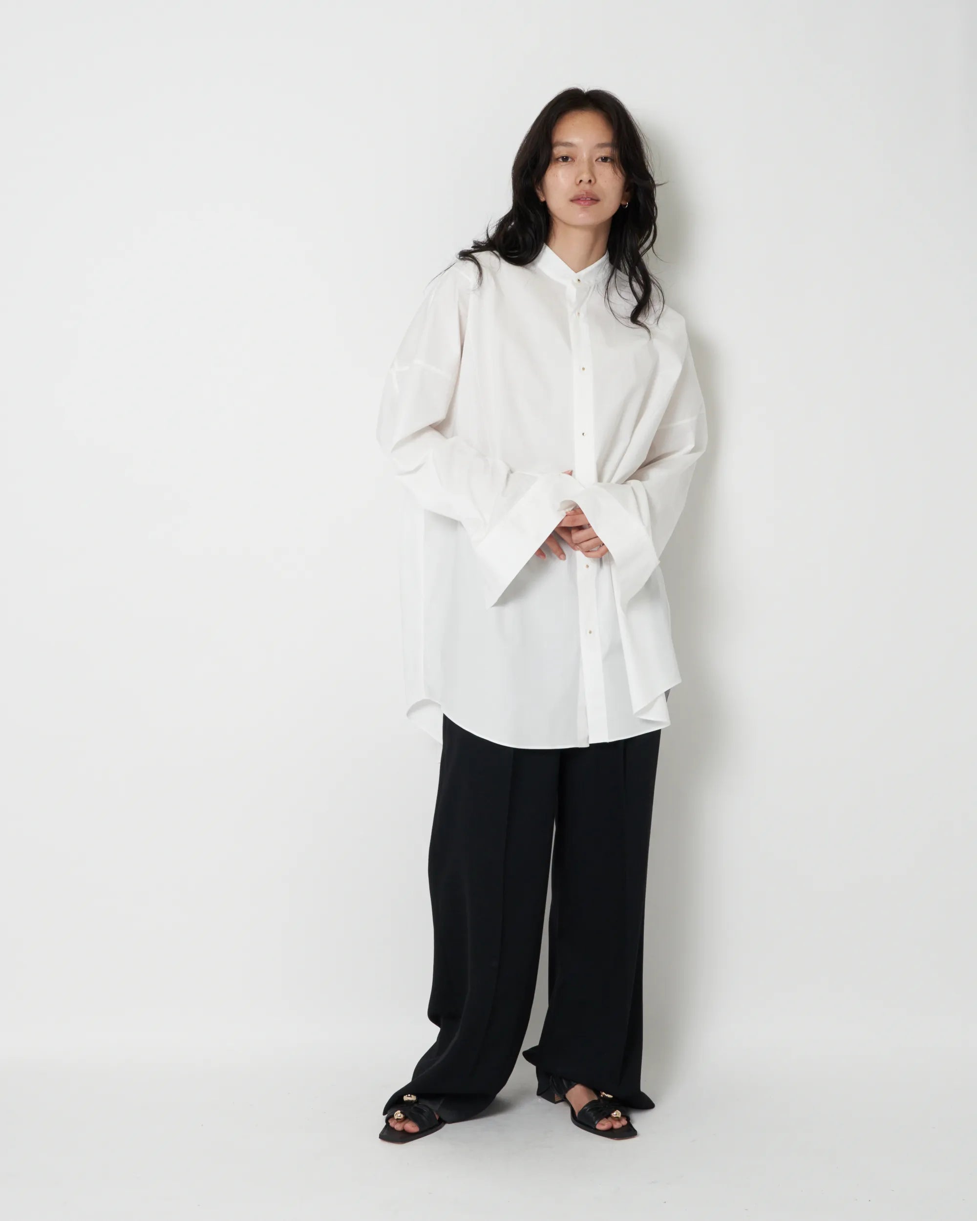 JASLYN - COTTON POPLIN VOLUMINOUS SHIRT