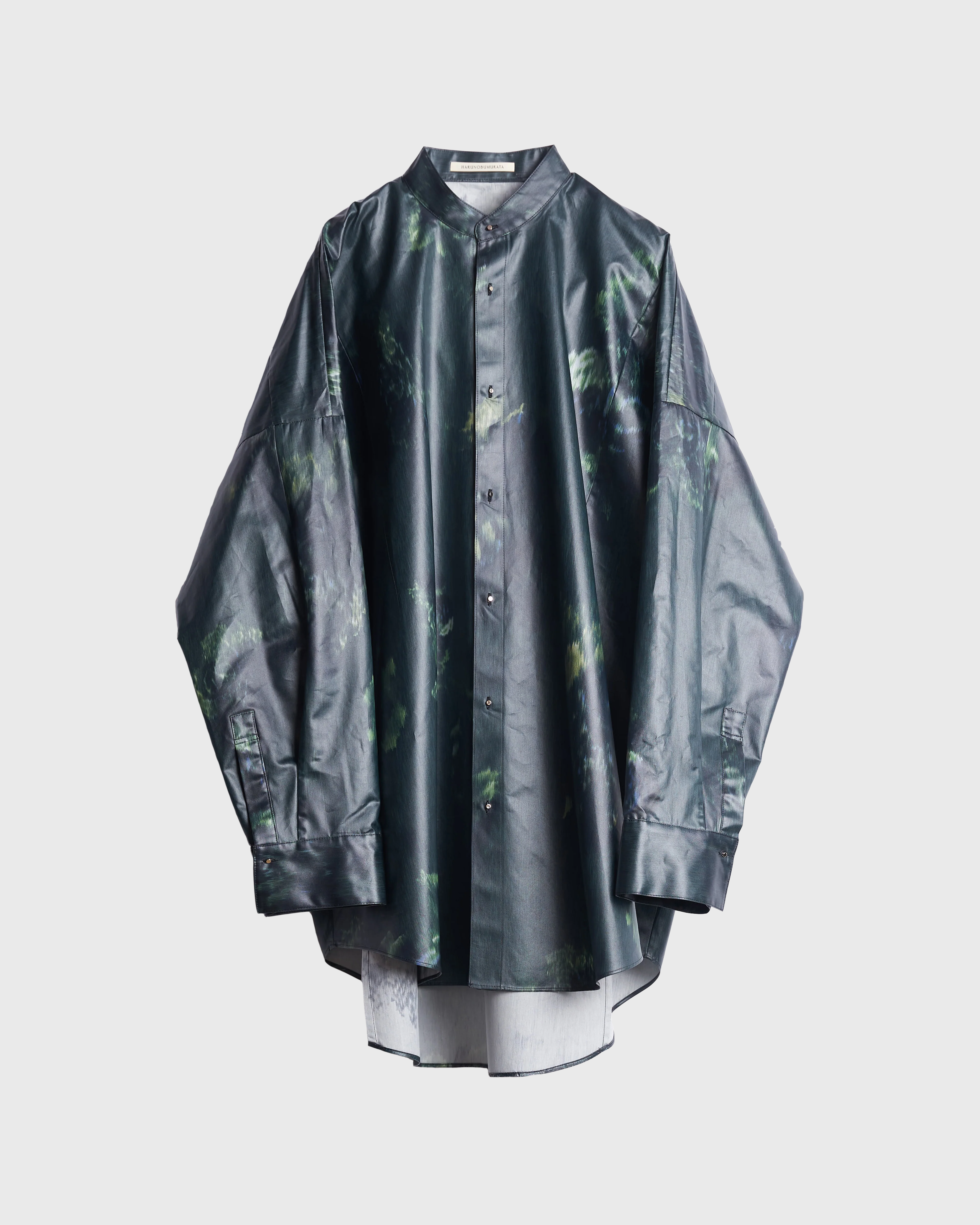 JASLYN - COATED COTTON SILK PRINT SHIRT