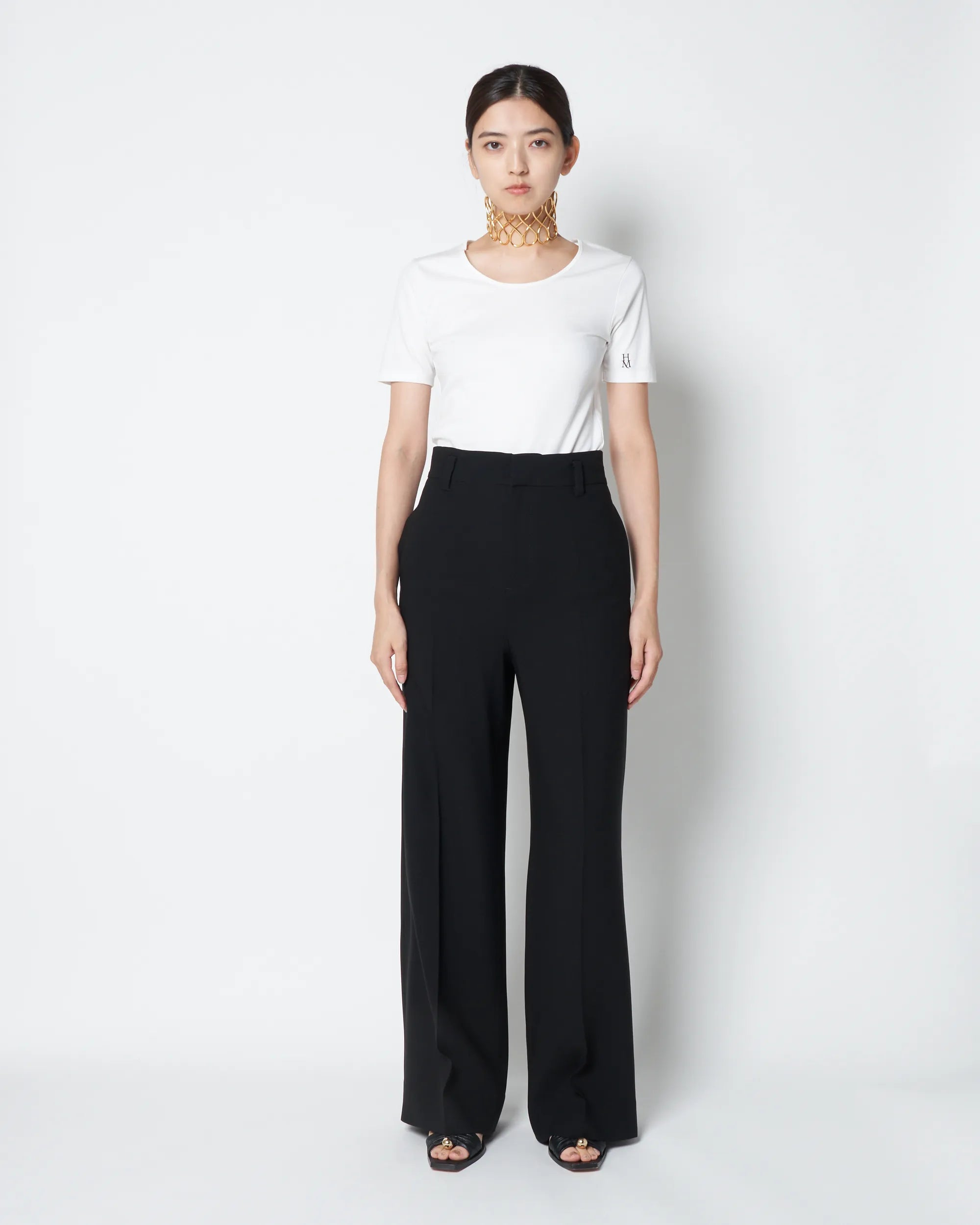 JAVELIN -WIDE SILHOUETTE SILK TROUSERS