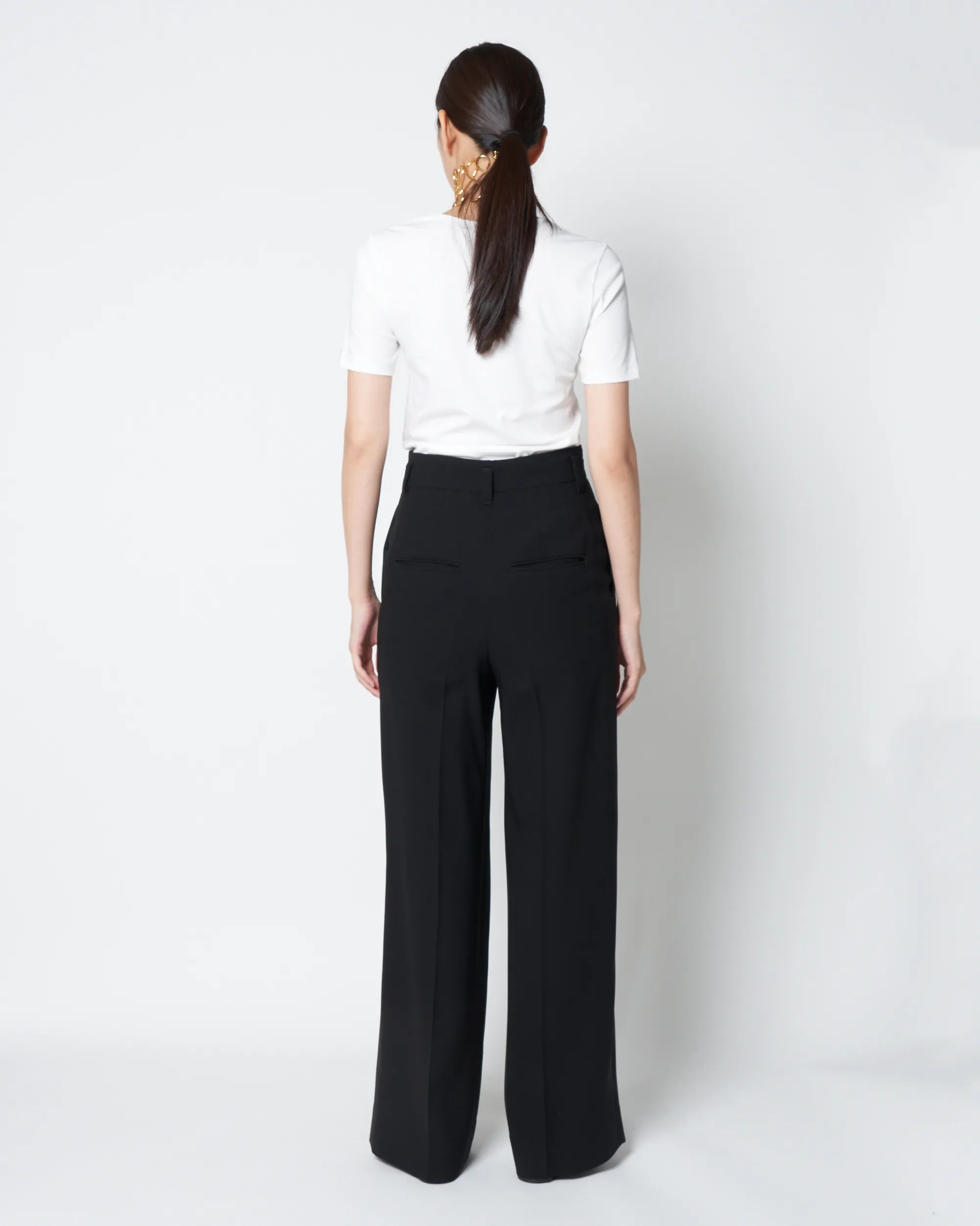 JAVELIN -WIDE SILHOUETTE SILK TROUSERS