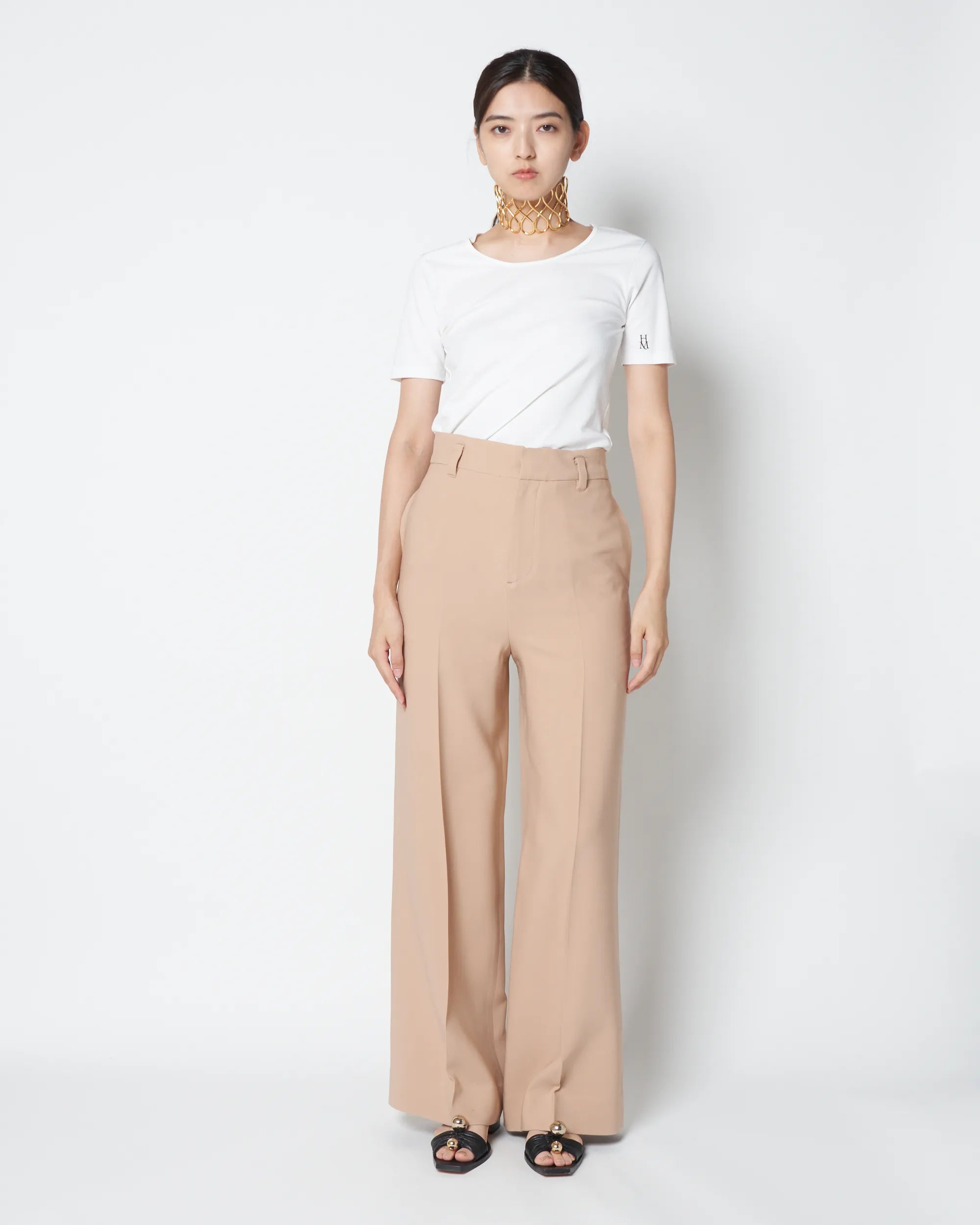 JAVELIN -WIDE SILHOUETTE SILK TROUSERS