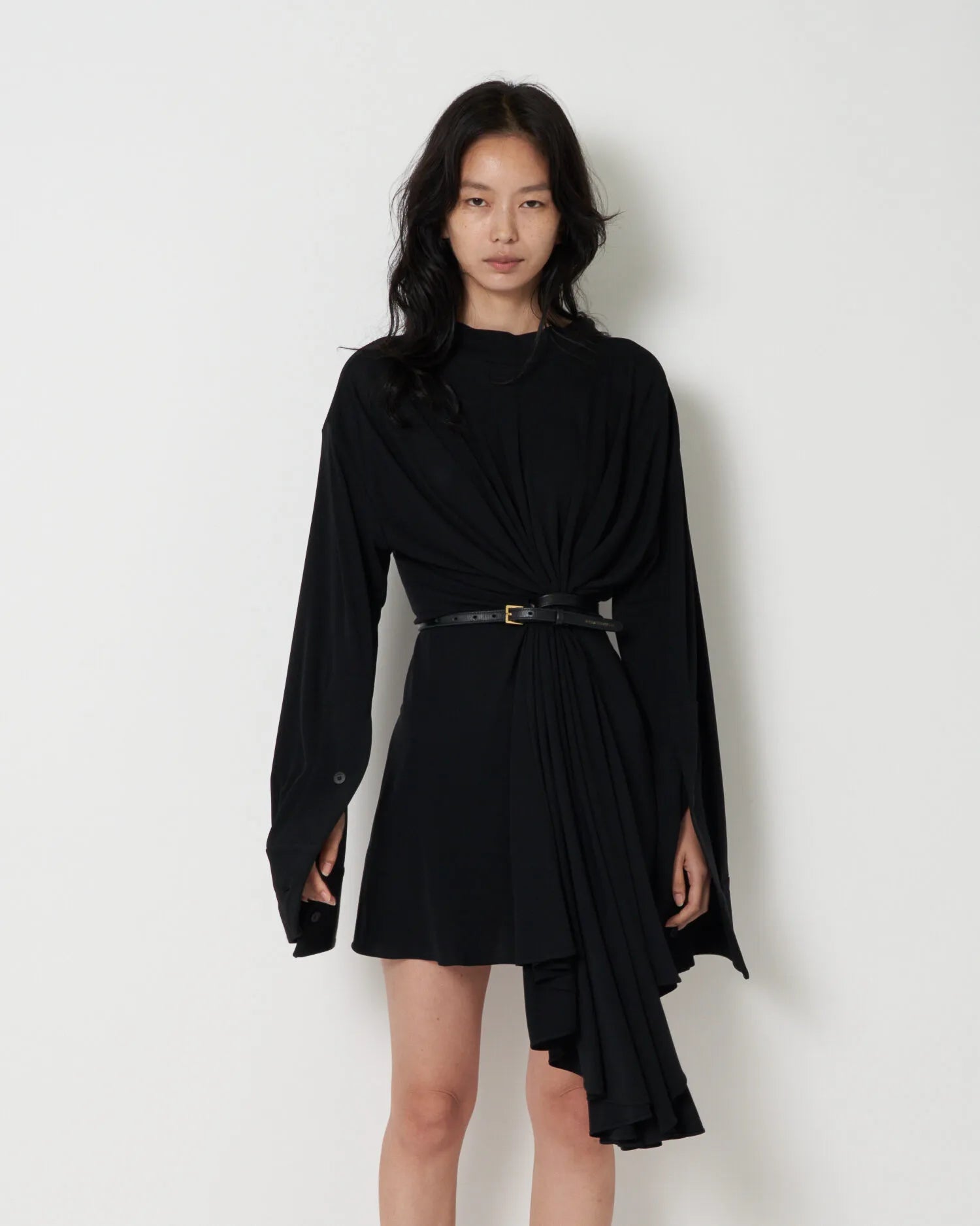 JULIETTE - HIGH TWISTED JERSEY BELTED MINI DRESS / TOP