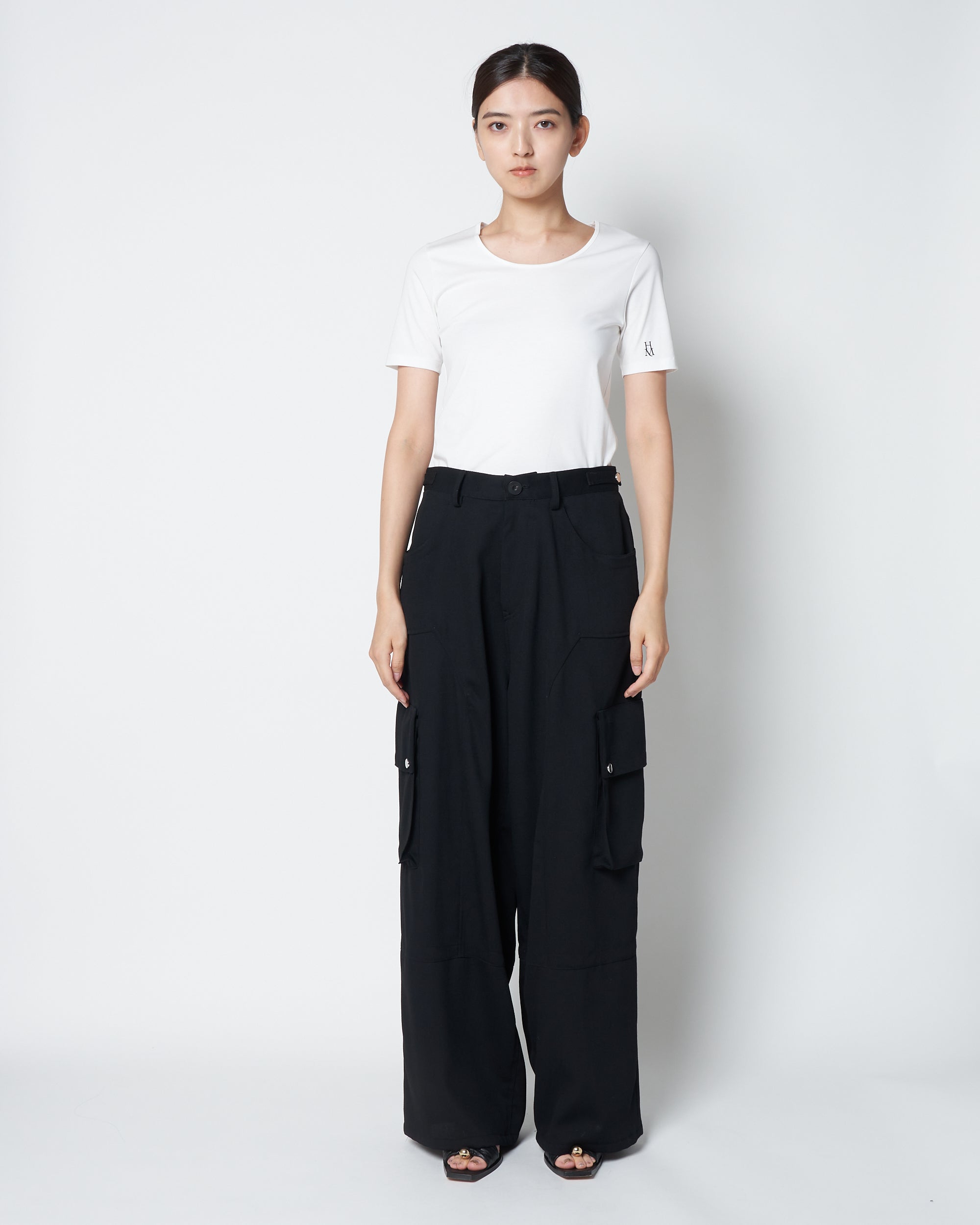 LOBBY - WOOL WIDE CARGO PANTS
