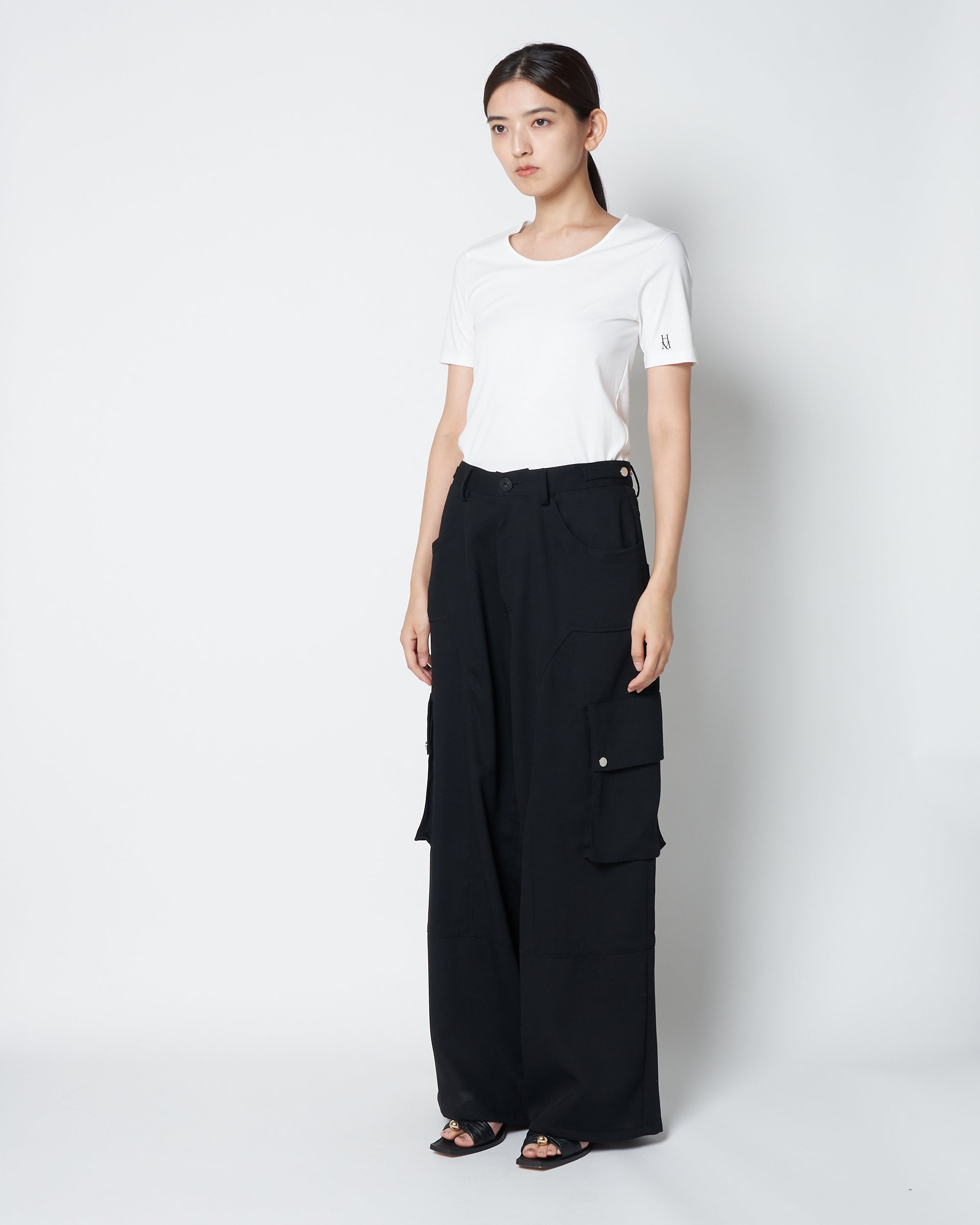 LOBBY - WOOL WIDE CARGO PANTS