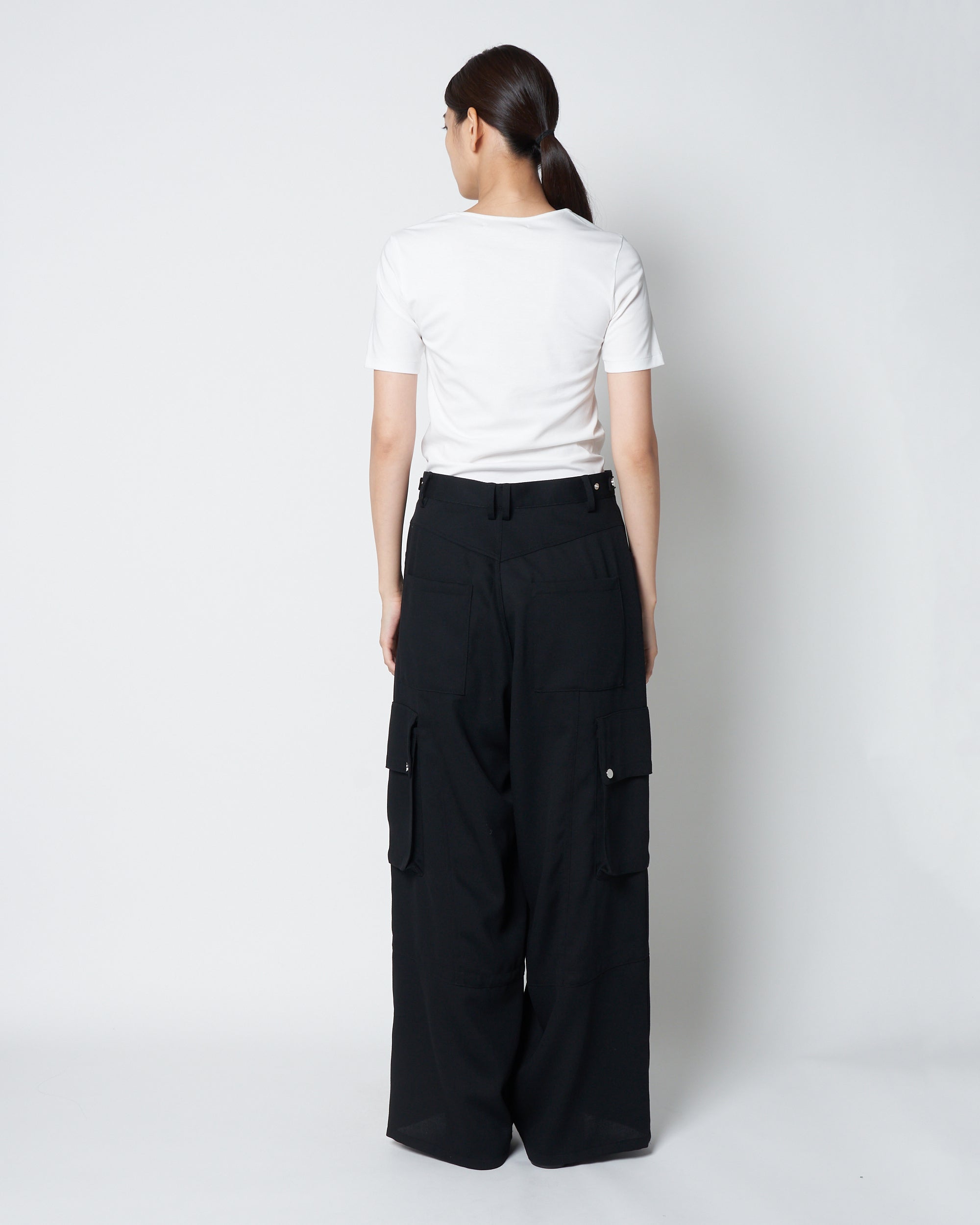 LOBBY - WOOL WIDE CARGO PANTS