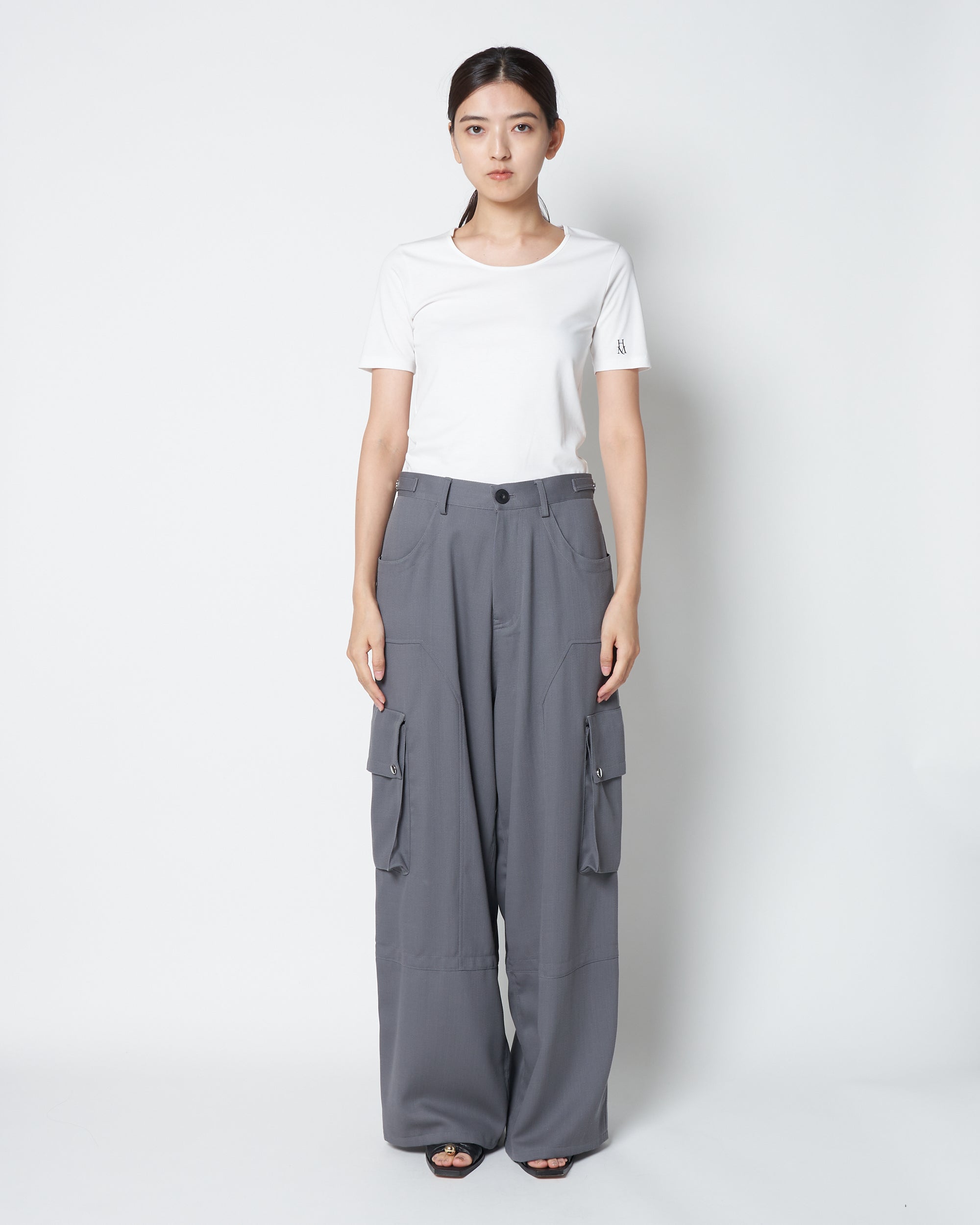 LOBBY - WOOL WIDE CARGO PANTS