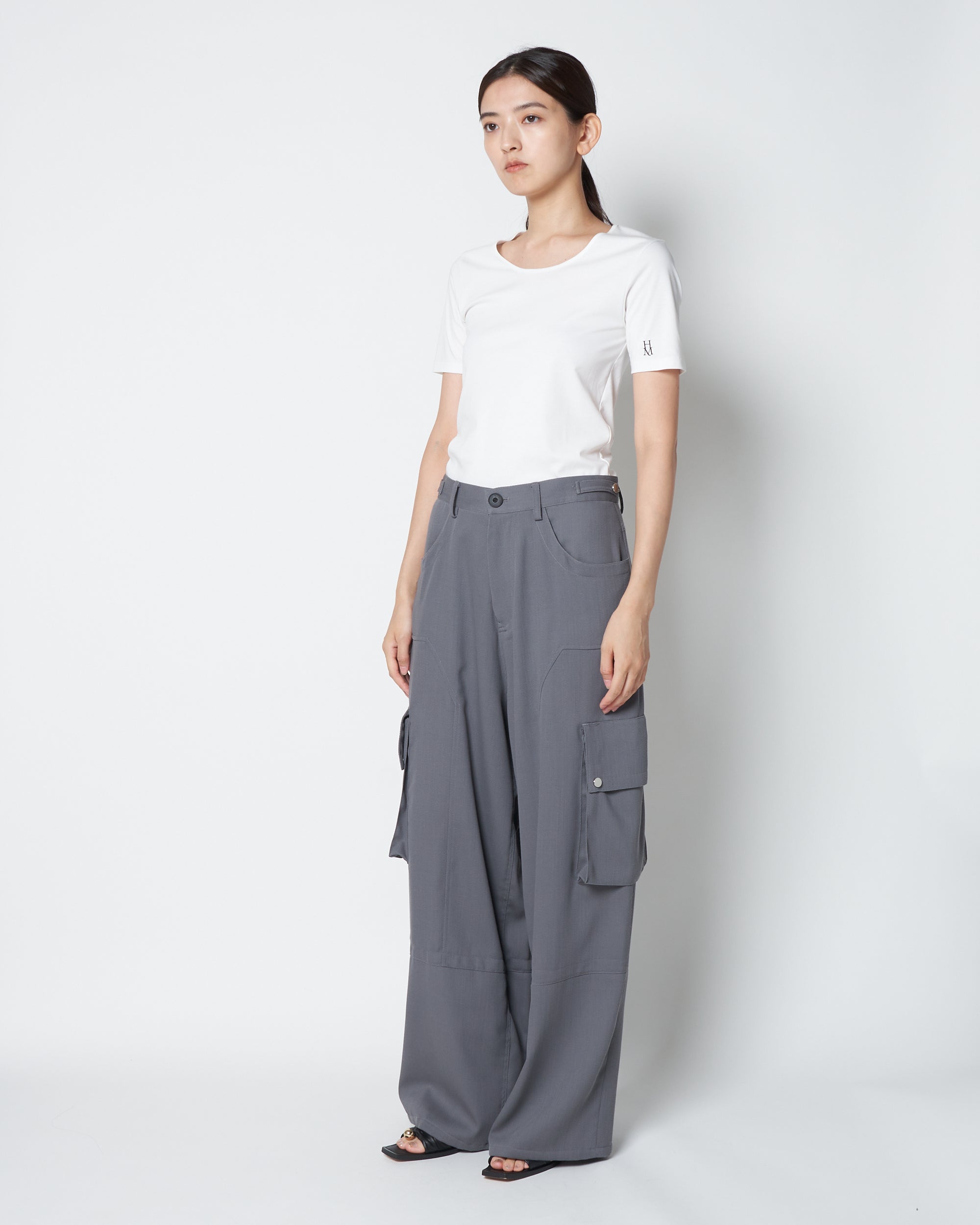 LOBBY - WOOL WIDE CARGO PANTS
