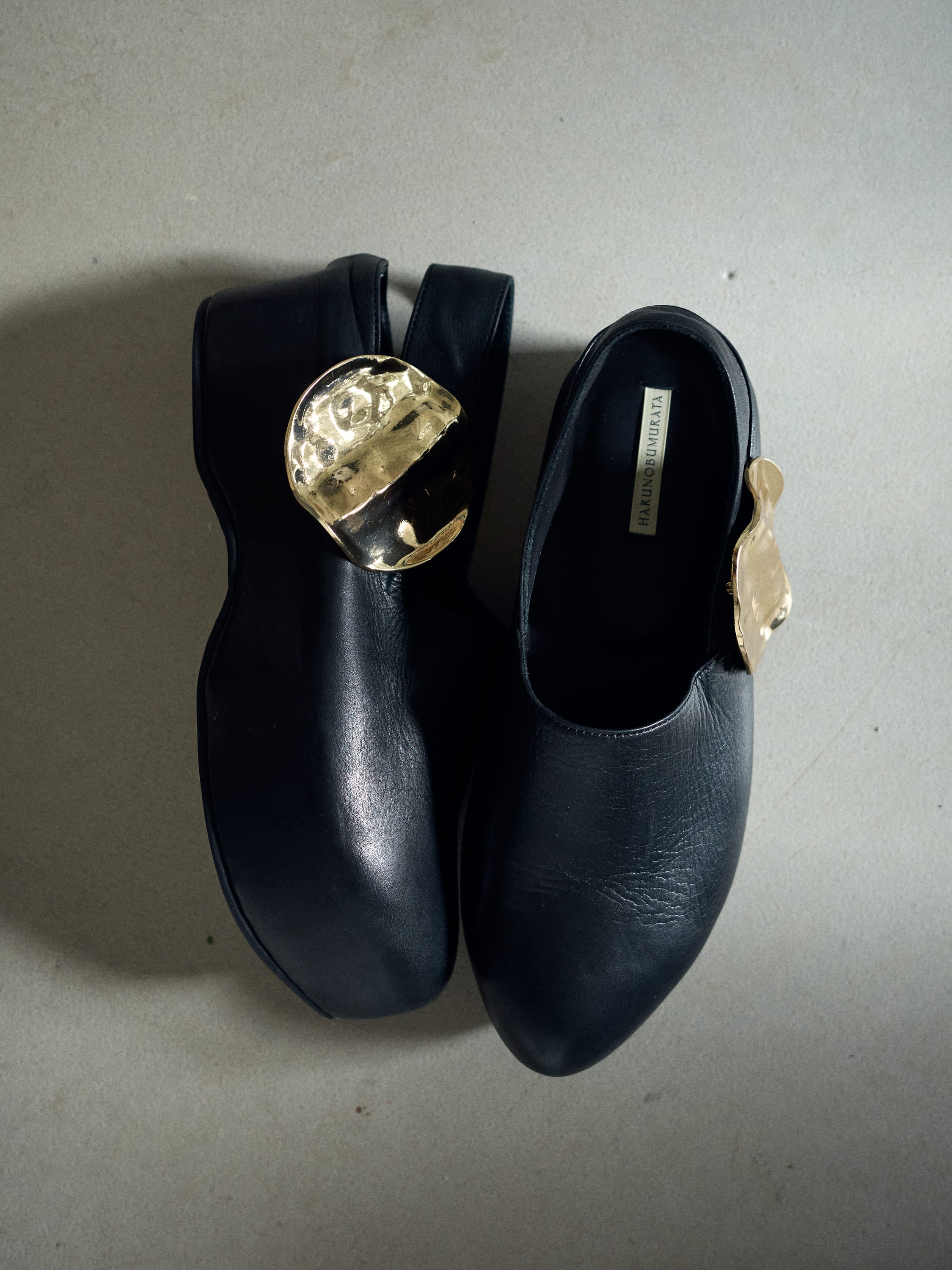 BAUER - ROUND TOE PLATFORM LEATHER SHOES – HARUNOBUMURATA
