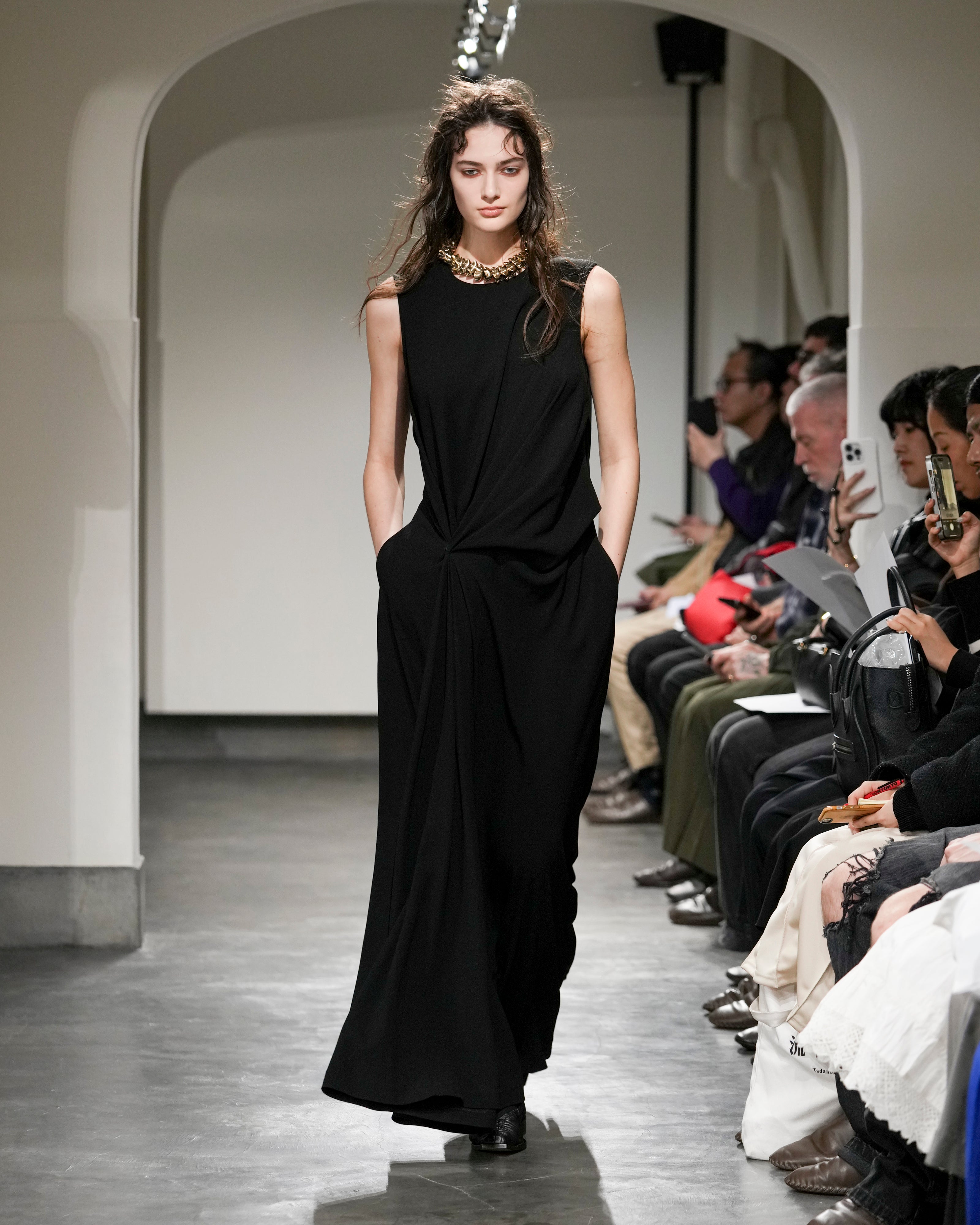MANUELA - ACETATE DRAPED DRESS
