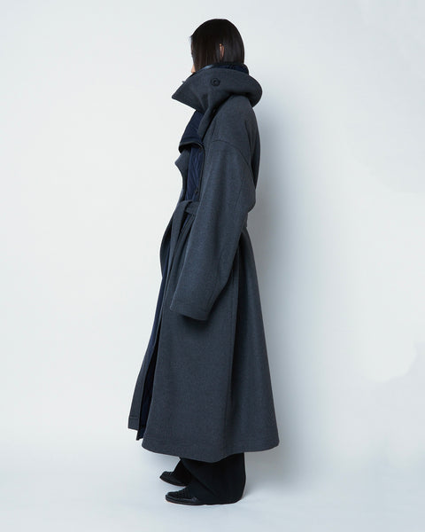 【PRE ORDER】ORELIA - DOUBLE LAYERED VIRGIN WOOL COAT
