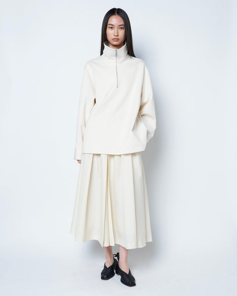 OPHELIA - VIRGIN WOOL PLEATED SKIRT