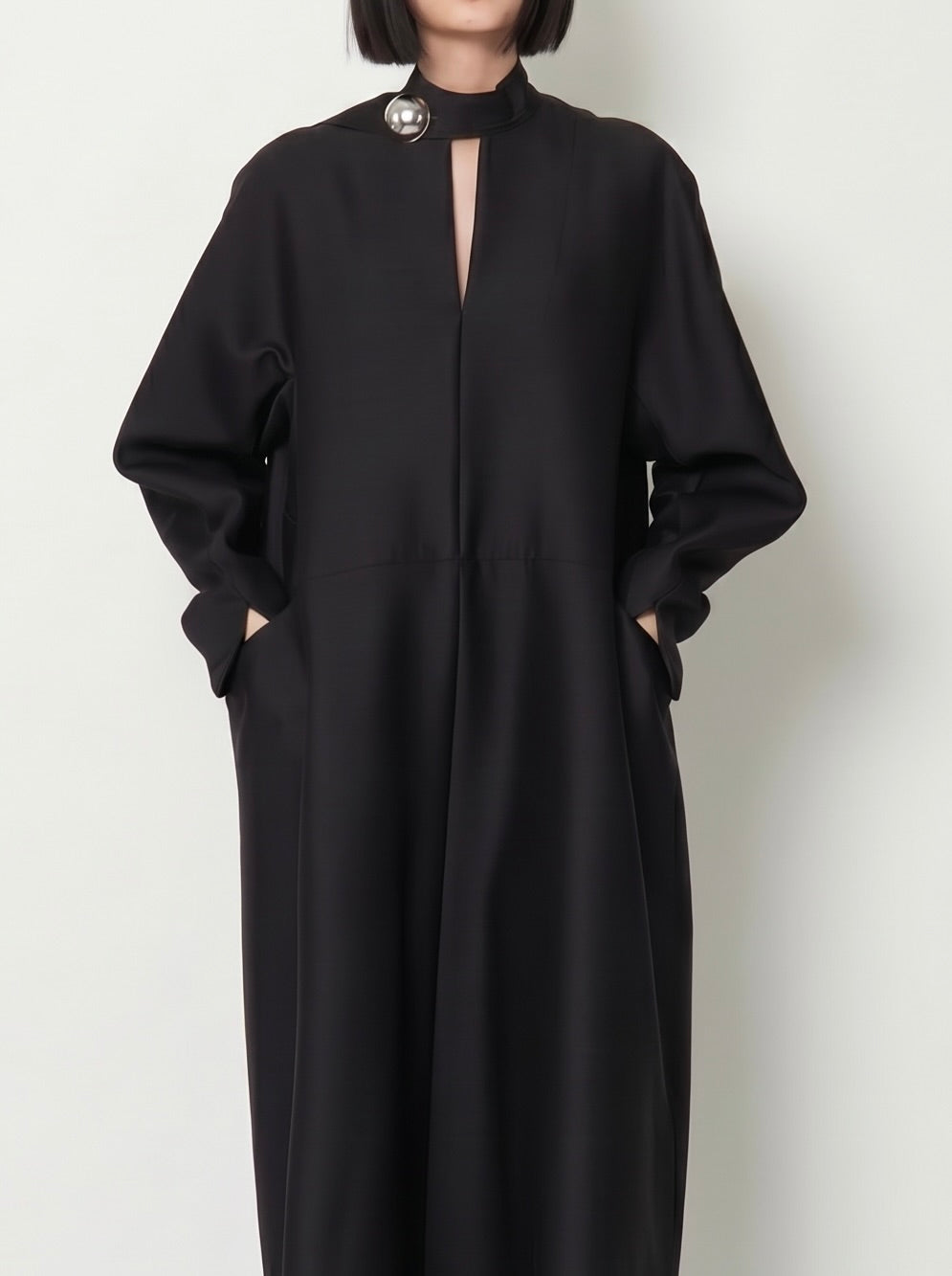 【COMING SOON】ELIANA - ROUND SHAPED SILK WOOL VOLUME DRESS