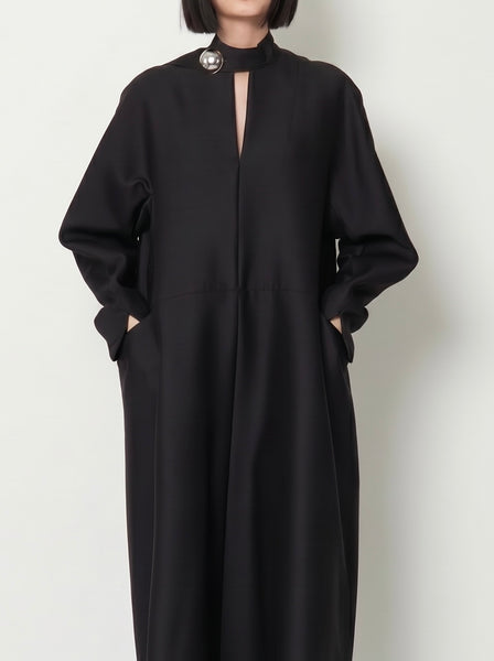 ELIANA - ROUND SHAPED SILK WOOL VOLUME DRESS