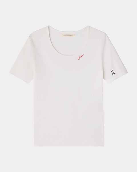 【PRE ORDER】CIAO PICCOLA - FITTED EMBROIDERED T-SHIRT
