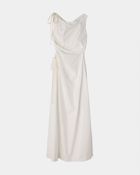 【PRE ORDER】PENELOPE - ASYMMETRIC CUT-OUT COTTON DRESS