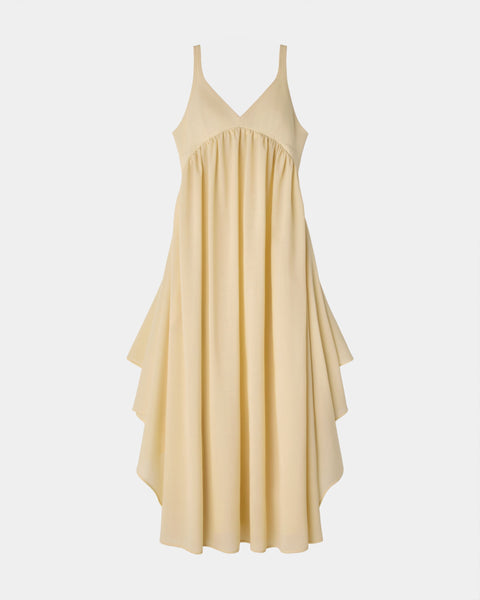 【PRE ORDER】PATRICIA - EMPIRE GATHER SUMMER WOOL DRESS