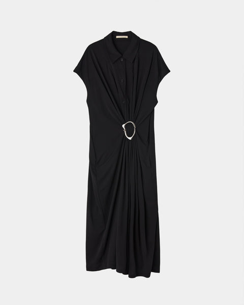 【PRE ORDER】PAVINA - BUCKLE DRAPE DRESS