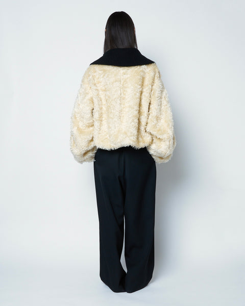 【PRE ORDER】ODELIA - WOOL MOHAIR COLLAR JACKET
