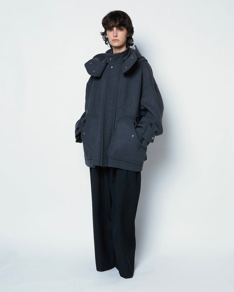 MARISA - HOODED WOOL COAT