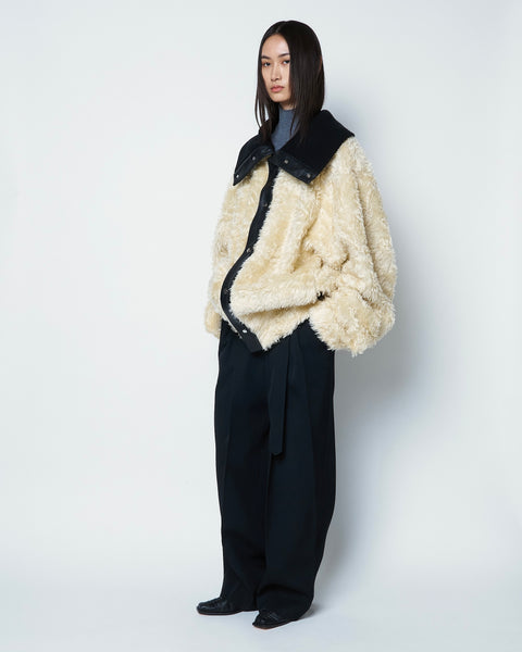 【PRE ORDER】ODELIA - WOOL MOHAIR COLLAR JACKET