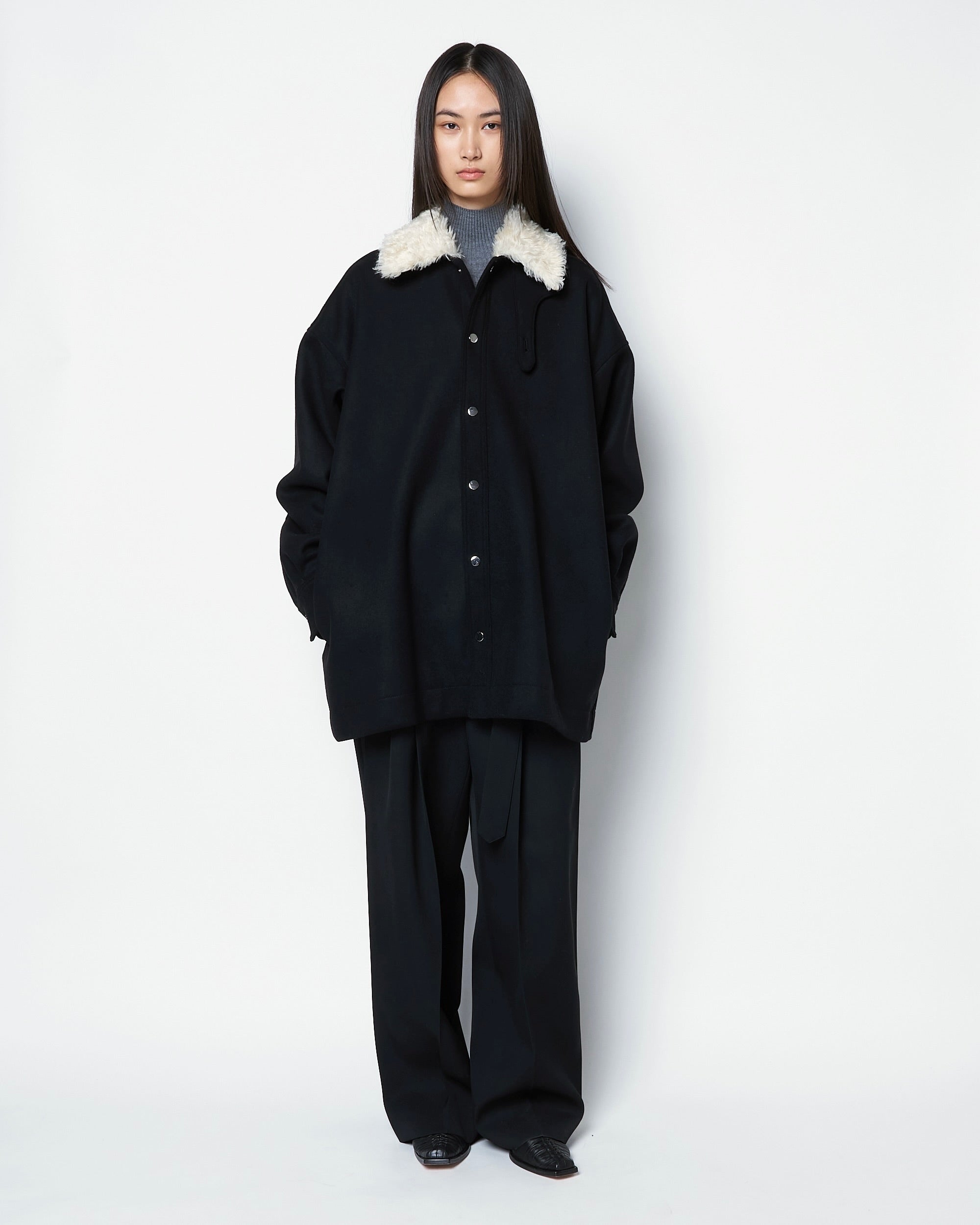 ORSAY - FUR COLLAR VIRGIN WOOL JACKET