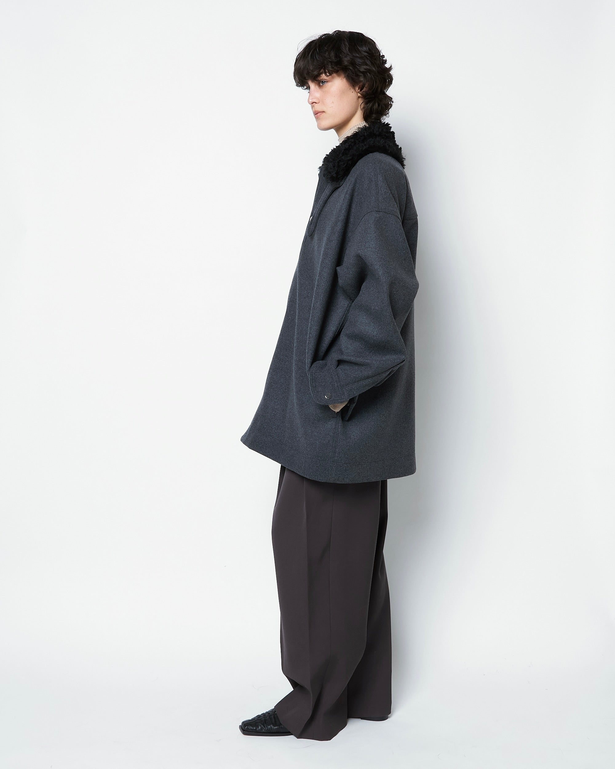 ORSAY - FUR COLLAR VIRGIN WOOL JACKET