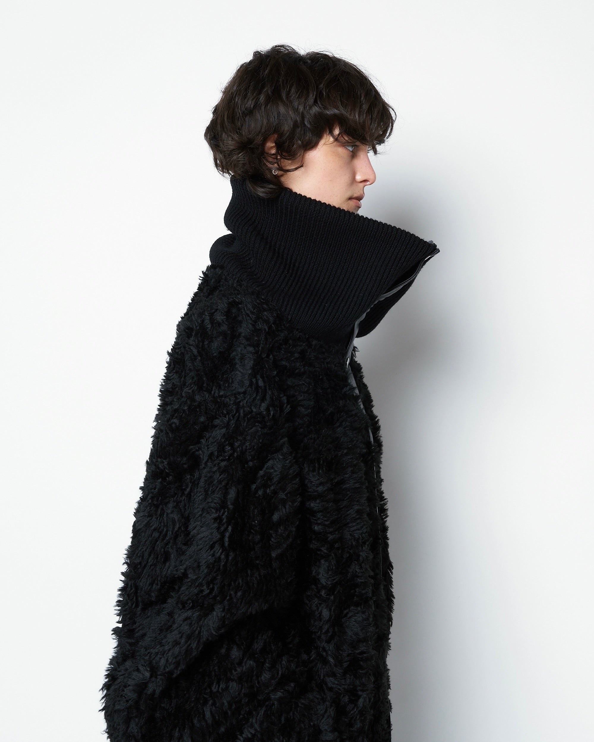 ODELIA - WOOL BOA COLLAR JACKET