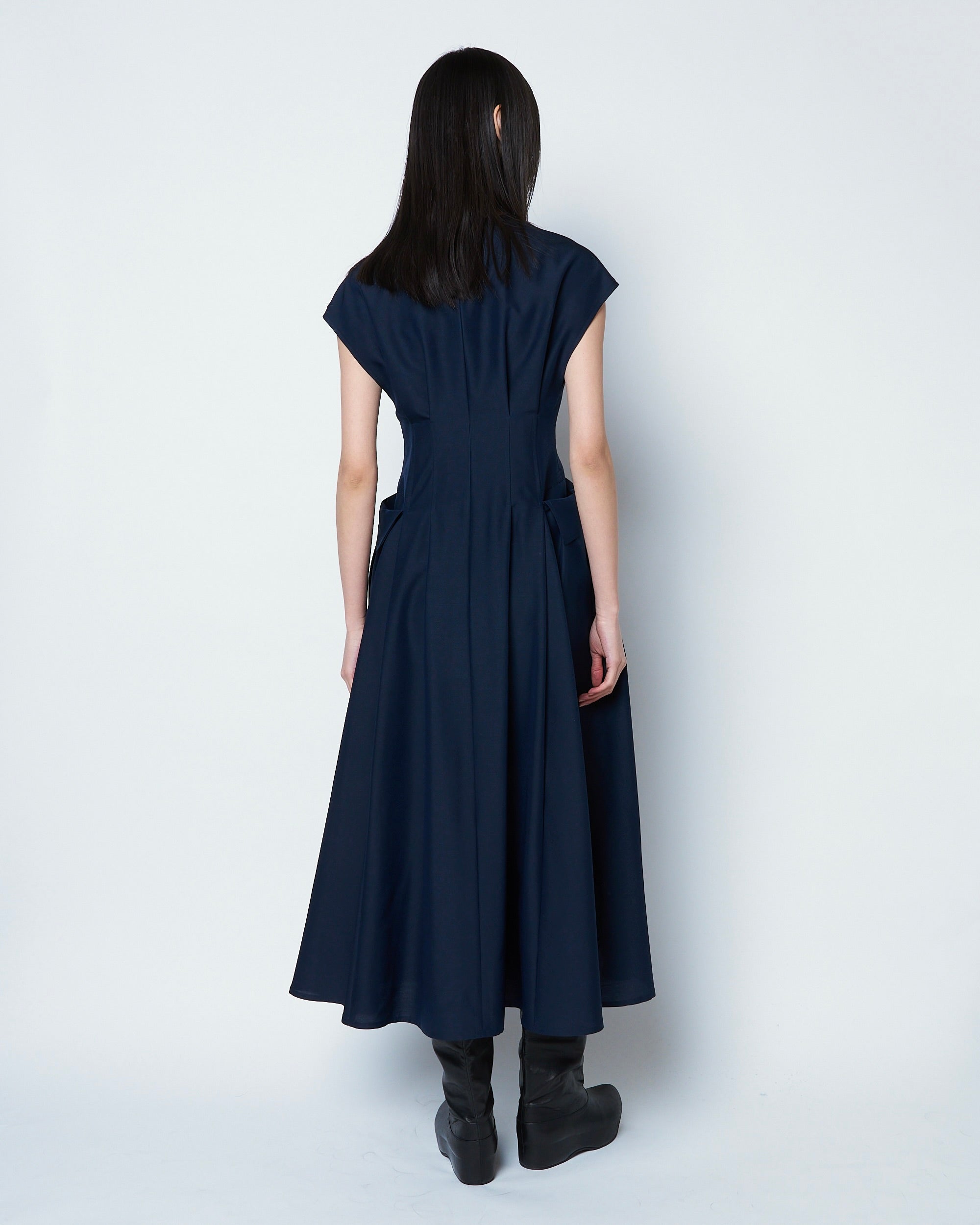 【COMING SOON】OASIS - POCKET DETAIL WOOL SILK DRESS