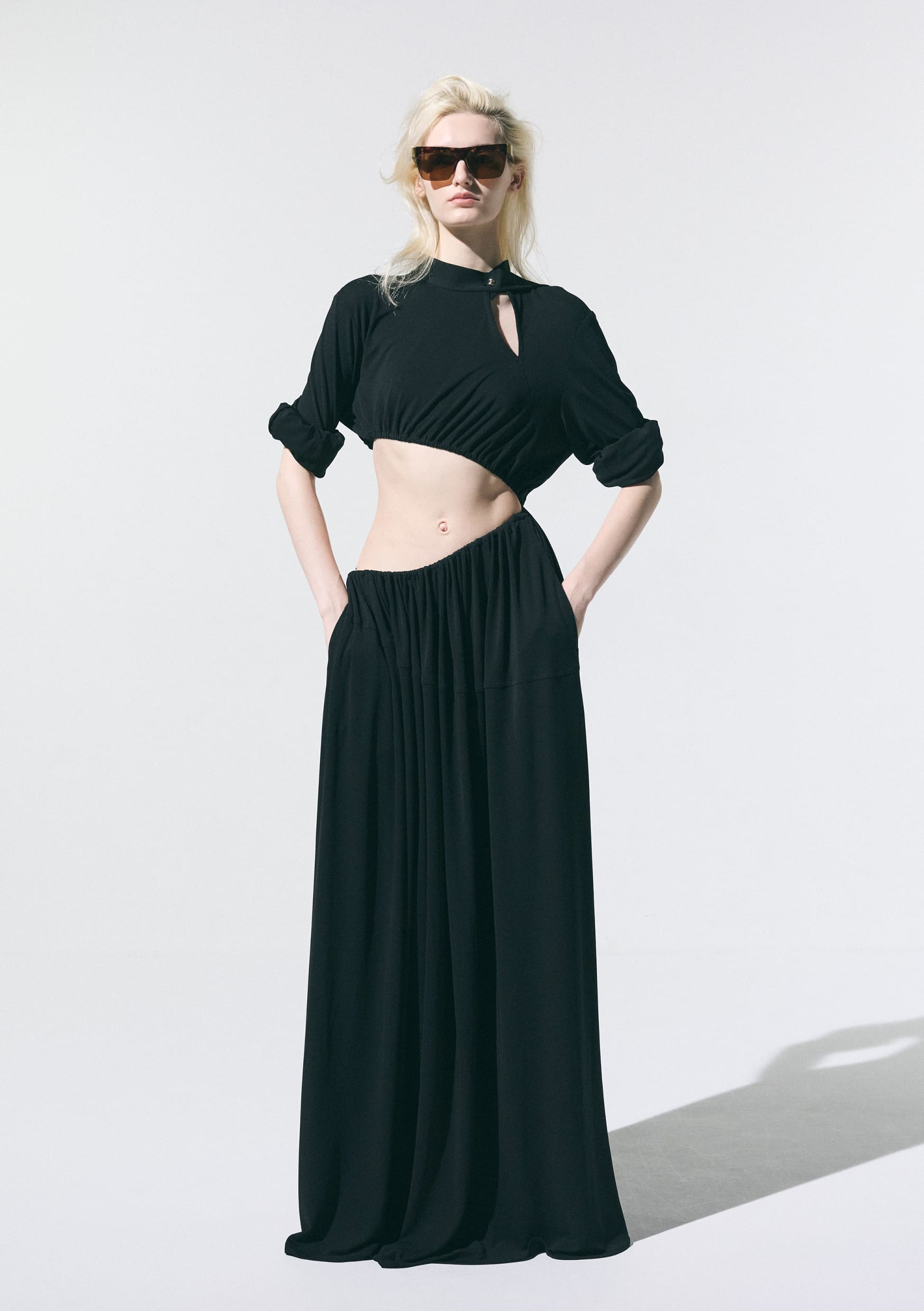 【PRE ORDER】PALLAS - GATHERED CUT-OUT DRESS