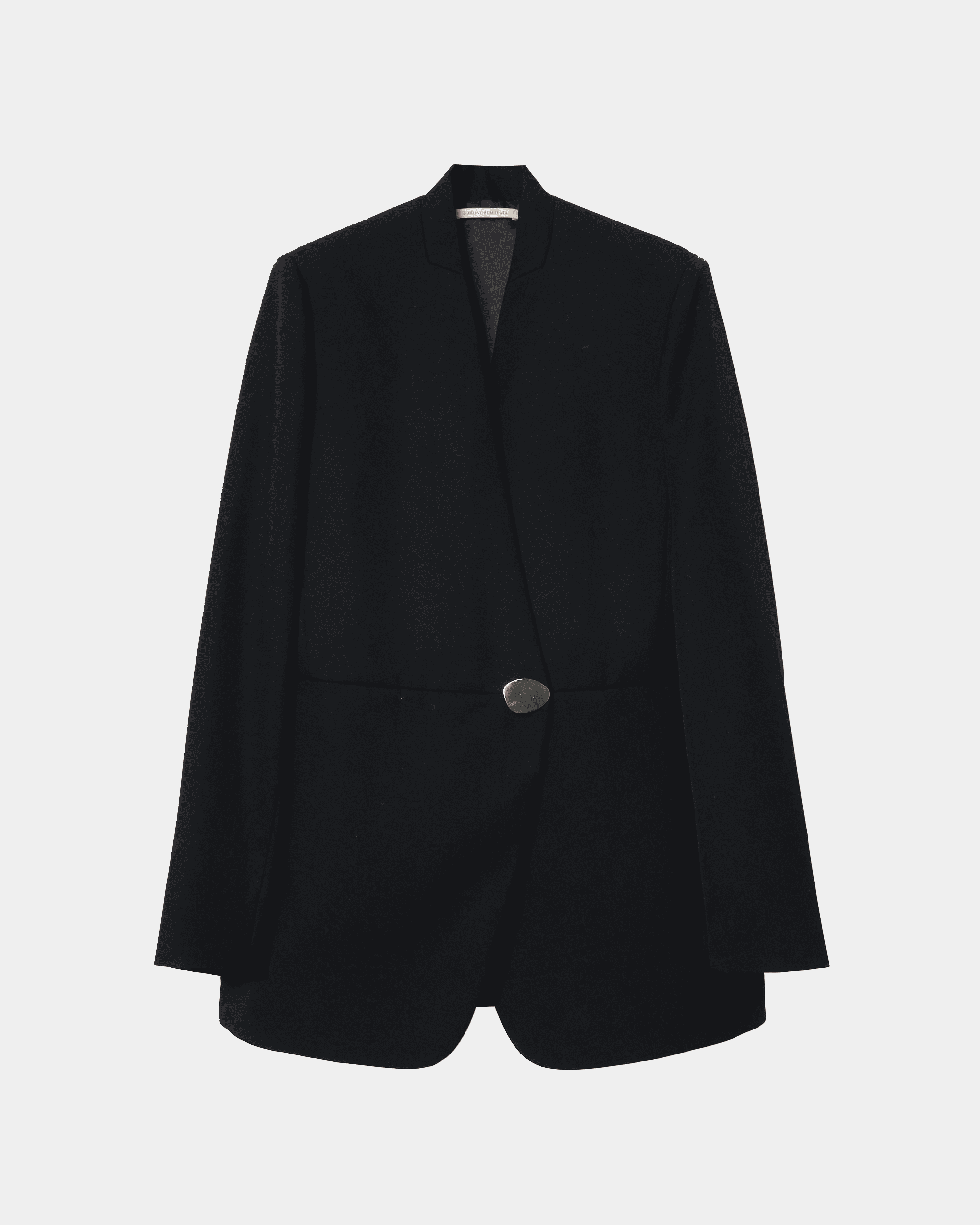 HARU -  COLLARLESS WOOL TAILORED BLAZER