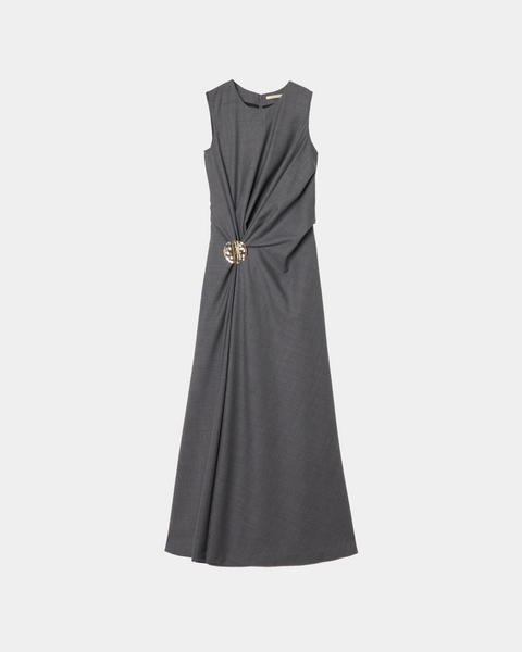 MANUELA - WOOL DRAPED DRESS