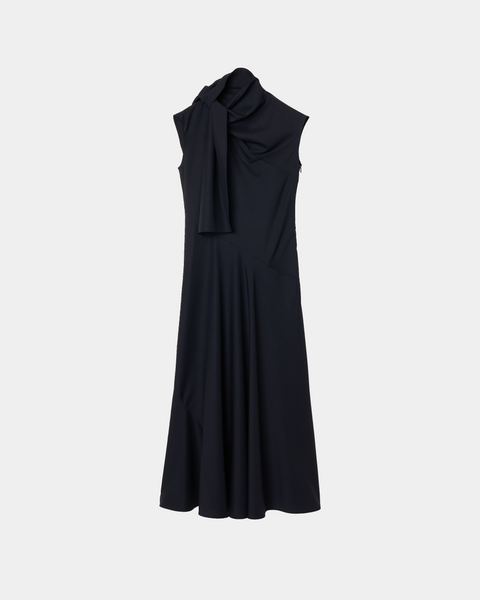 MALVINA - WOOL SCARF NECK DRESS