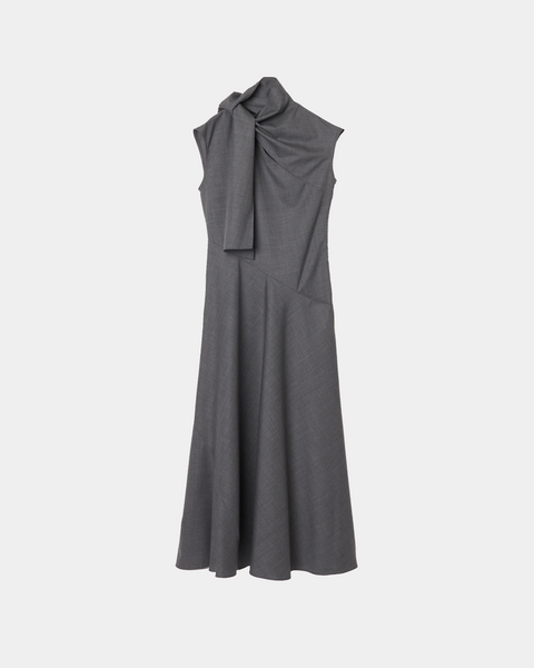 MALVINA - WOOL SCARF NECK DRESS