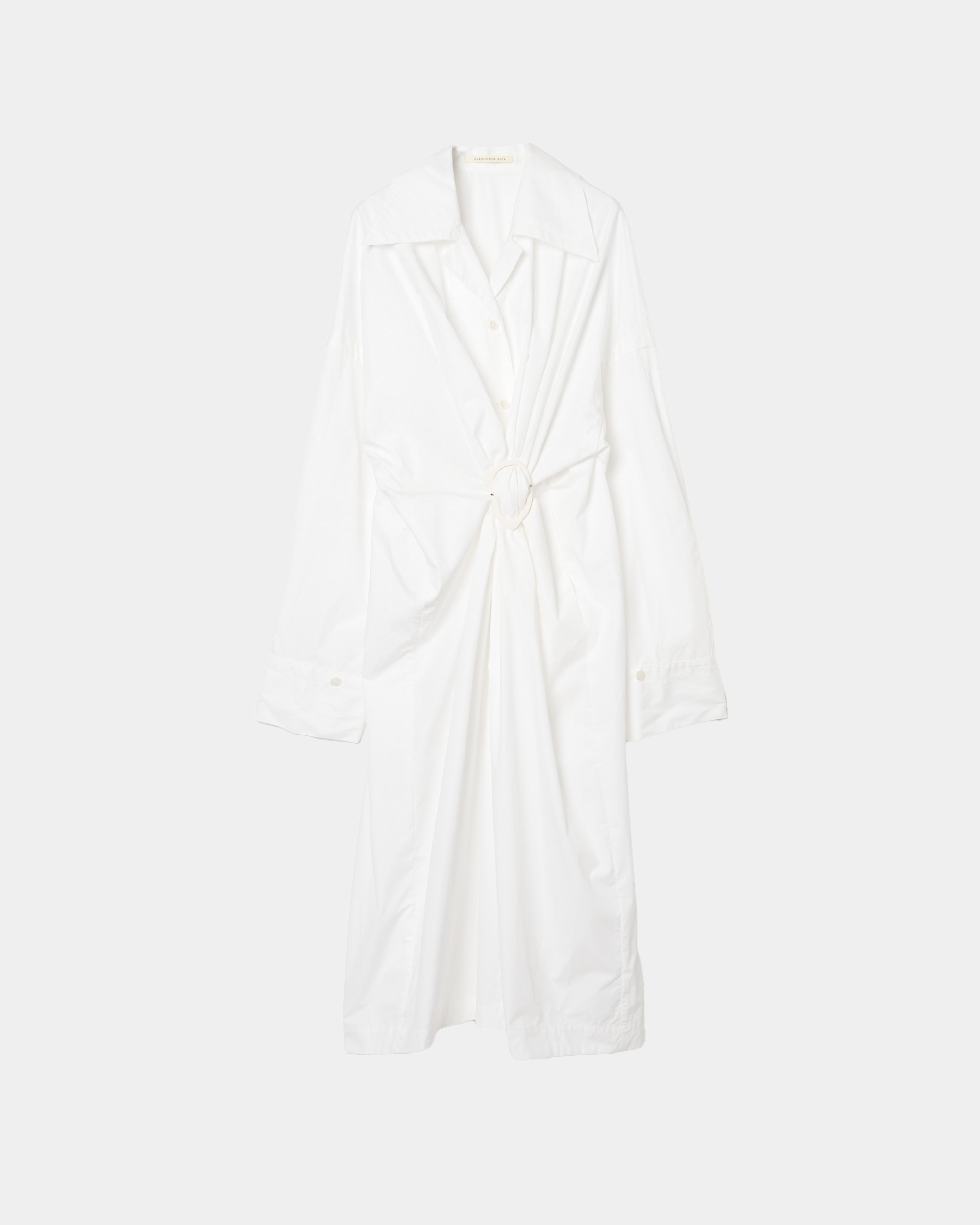 MERCY - COTTON GATHERED DRESS WITH BUCKLE