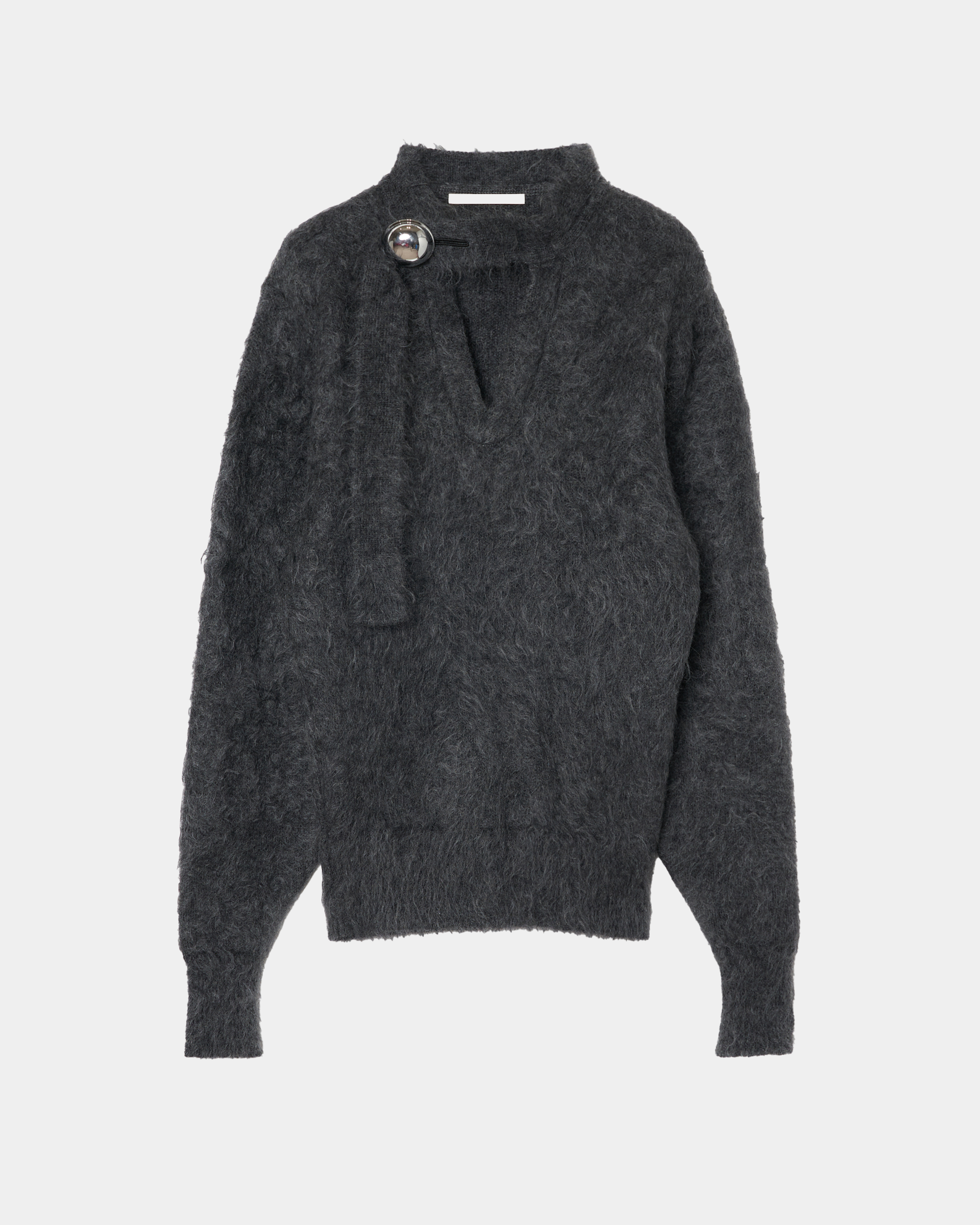 IRENA - MOHAIR KNIT BUTTON TOP