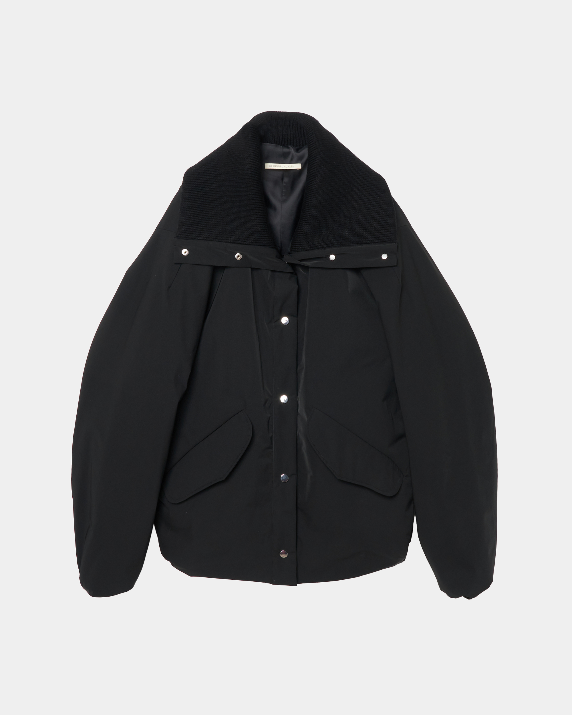 IVANA- ROUND SHAPED ZIP UP WOOL BLOUSON – HARUNOBUMURATA