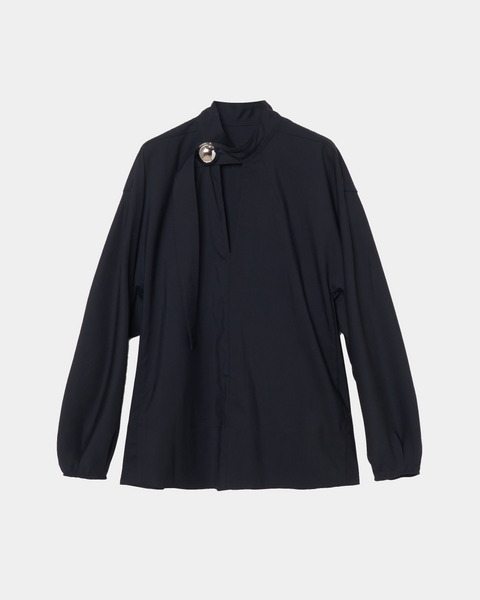 HEPBURN - WOOL BLOUSE WITH BUTTON