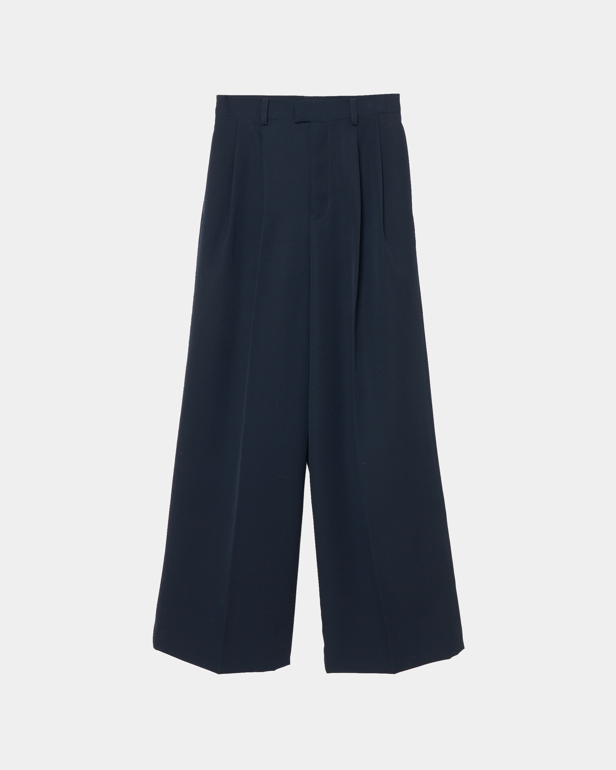 ISPARTA - WIDE SILHOUETTE WOOL TUCKED TROUSERS