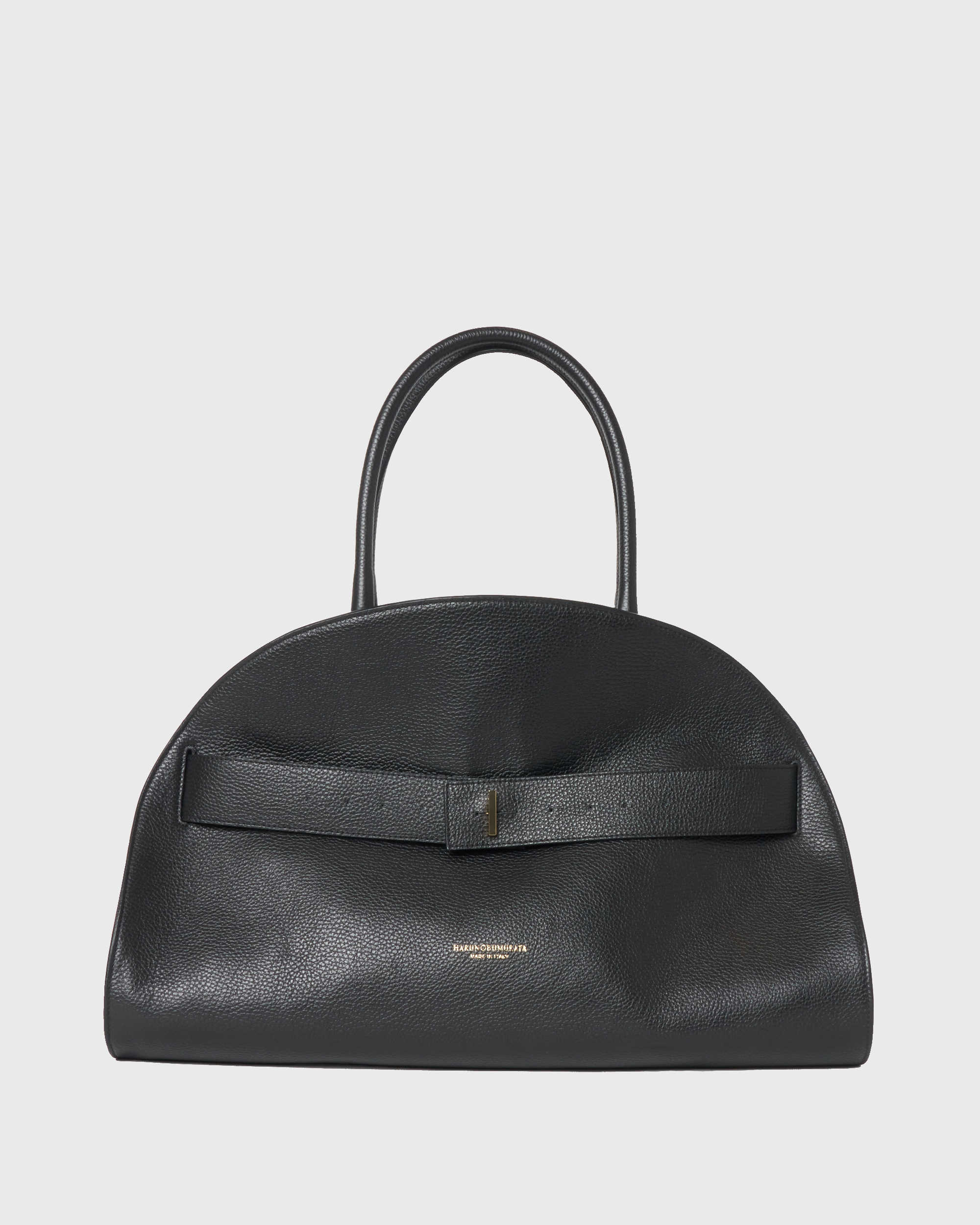 PIADA - GRAIN LEATHER BELTED BOSTON