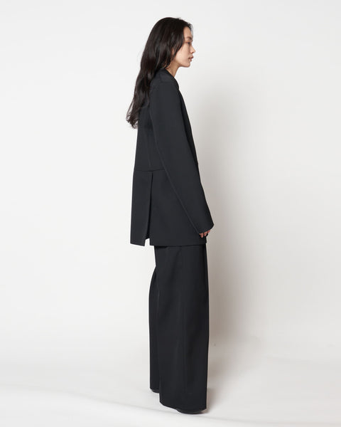 ISPARTA - WIDE SILHOUETTE WOOL TUCKED TROUSERS