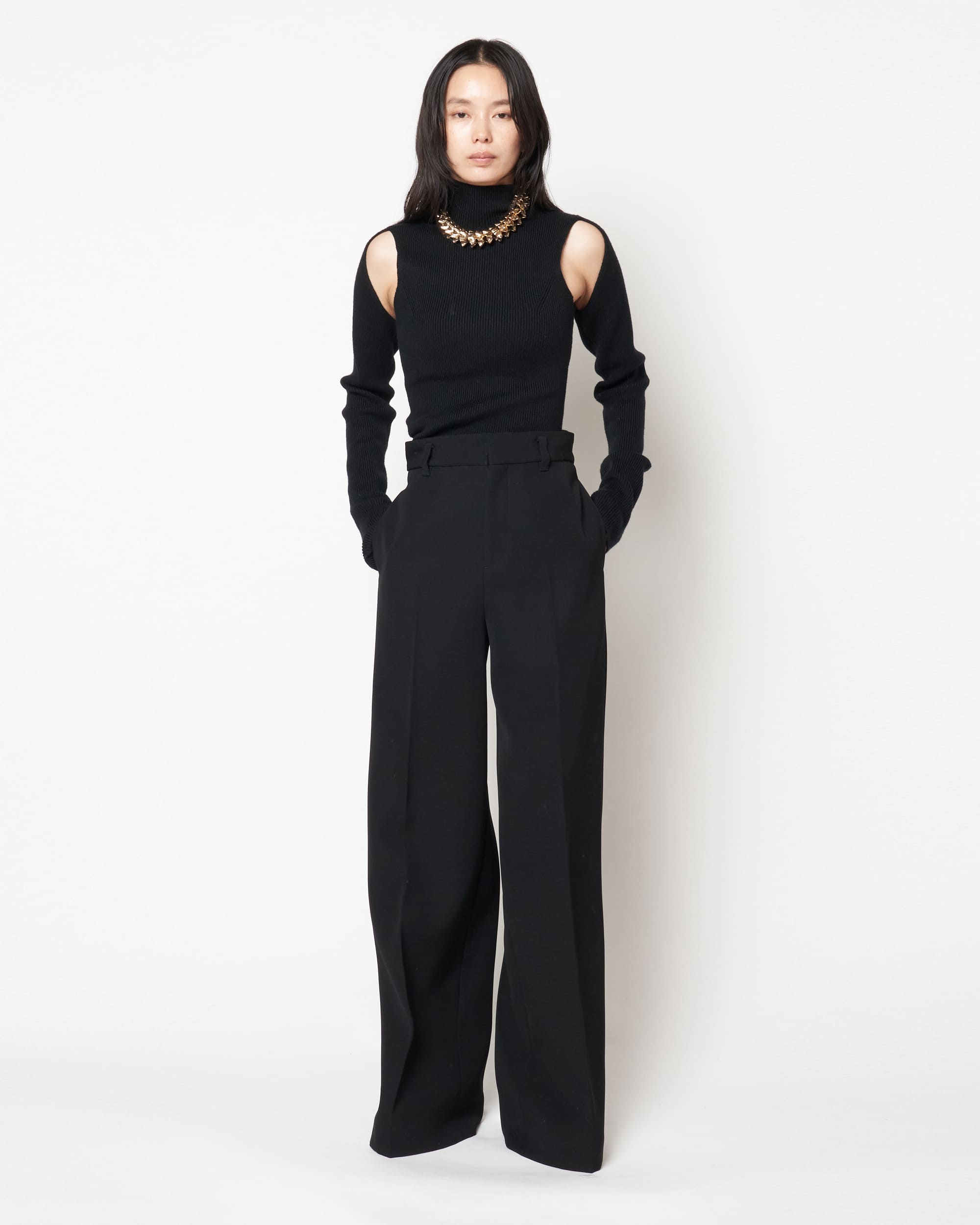 JAVELIN - WIDE SILHOUETTE WOOL CADY TROUSERS