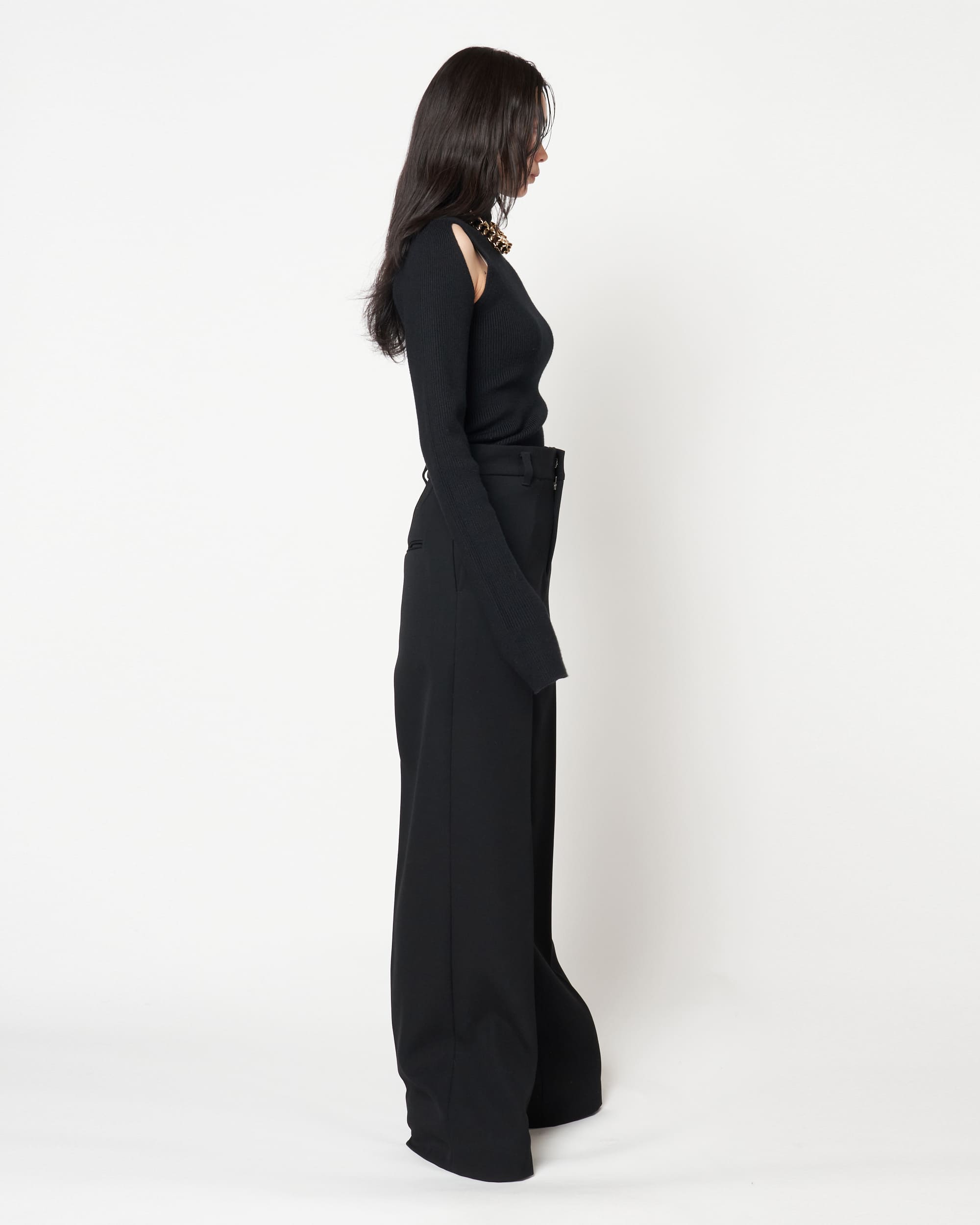 JAVELIN - WIDE SILHOUETTE WOOL CADY TROUSERS