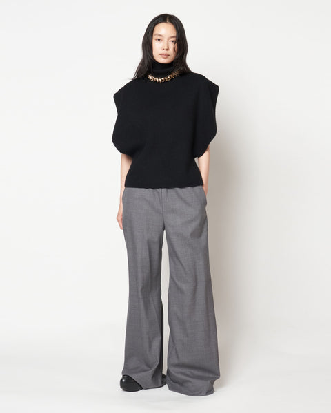 KRISTA - WOOL ELASTIC WAIST PANTS