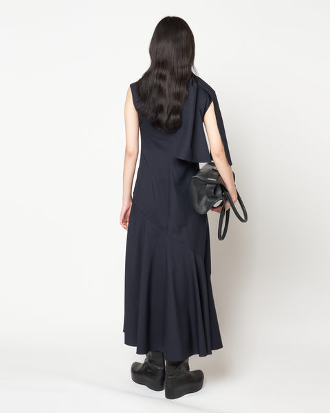 MALVINA - WOOL SCARF NECK DRESS