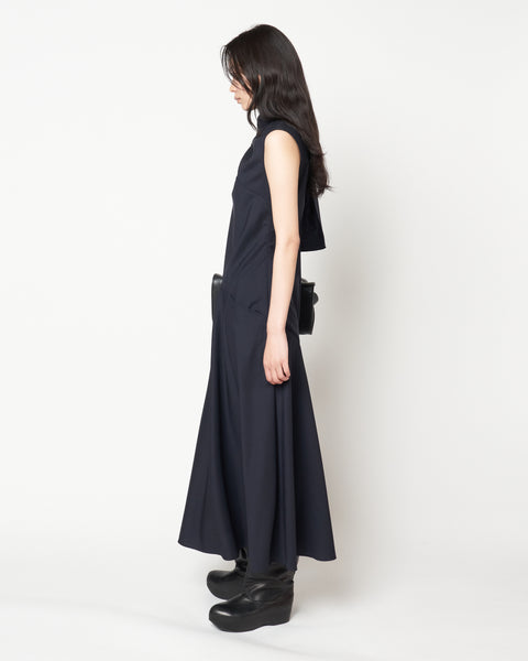 MALVINA - WOOL SCARF NECK DRESS