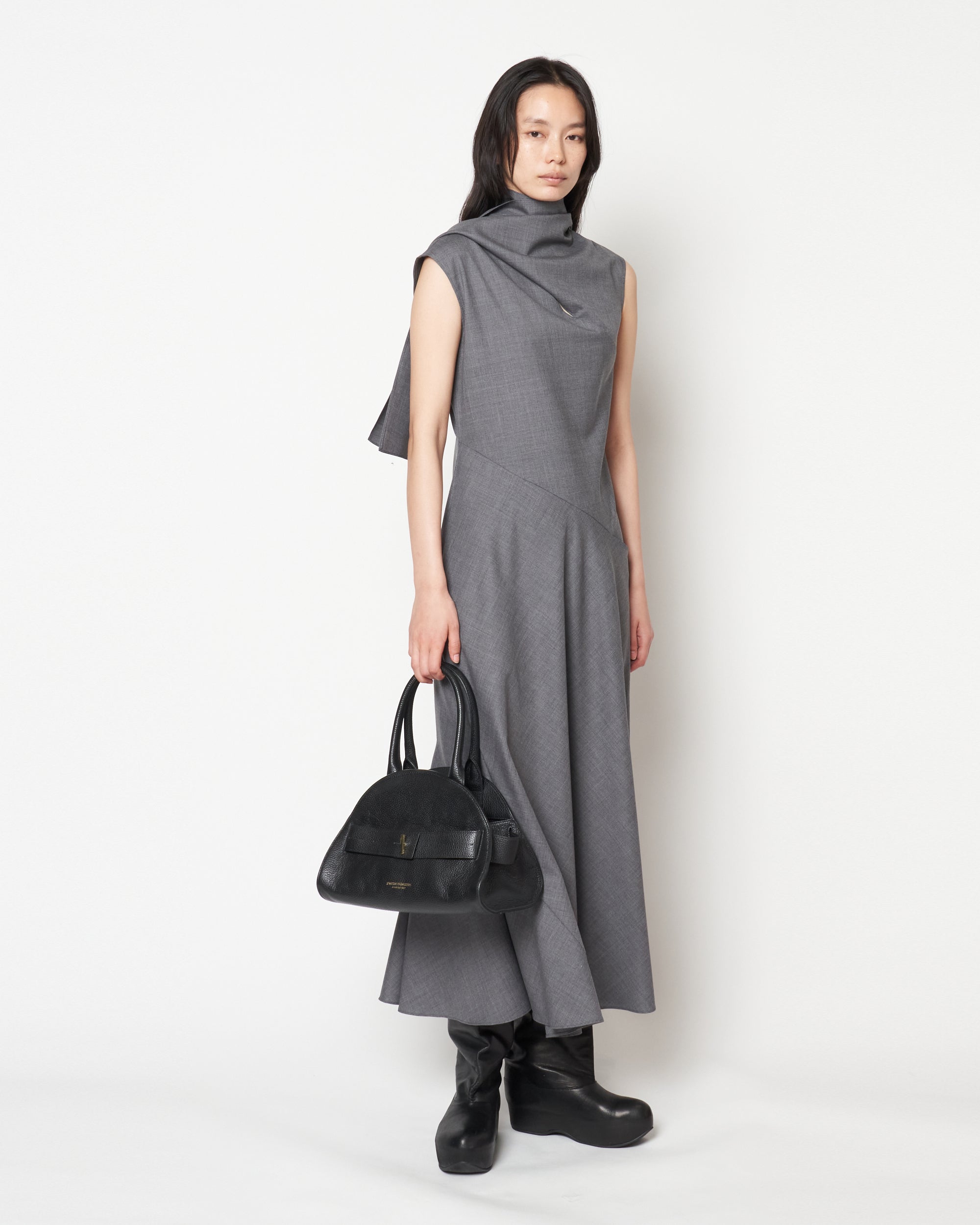 PIADINA - GRAIN LEATHER SMALL BOSTON