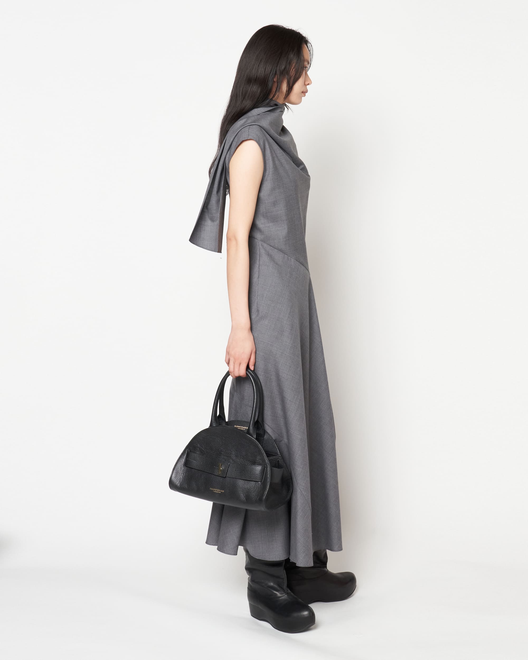 ハルノブムラタ☆23SS PIADINA SMALL PIADINA - GRAIN LEATHER SMALL BOSTON – HARUNOBUMURATA